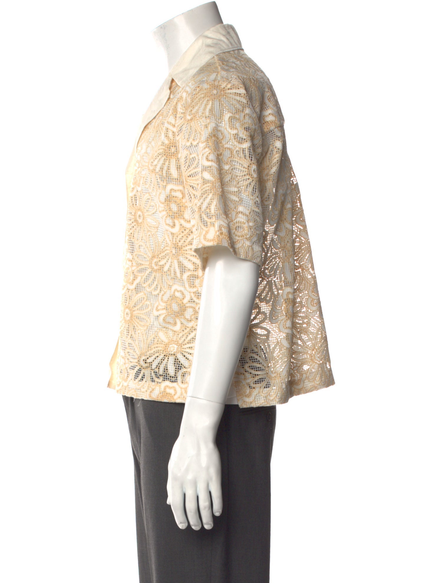 Sandro Graphic Print Short Sleeve Shirt w/ Tags