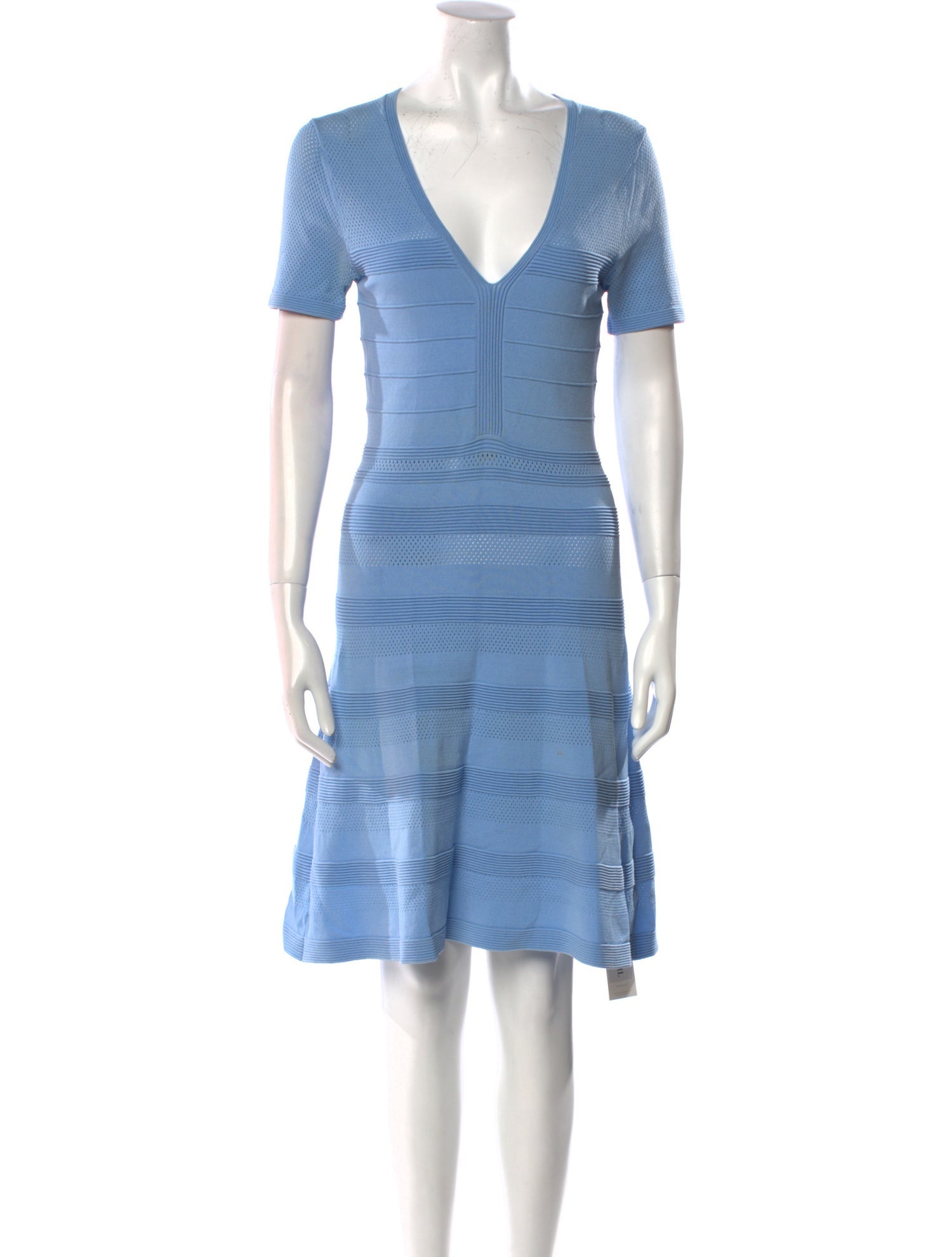 Sandro V-Neck Knee-Length Dress