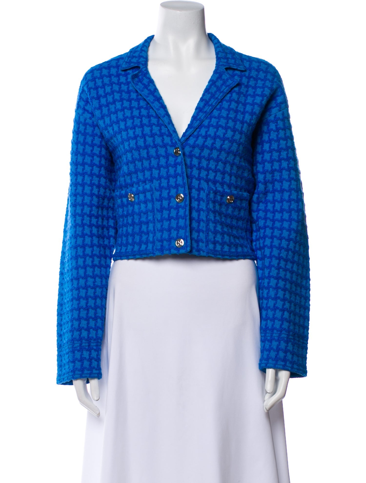 Sandro Tweed Printed Blazer