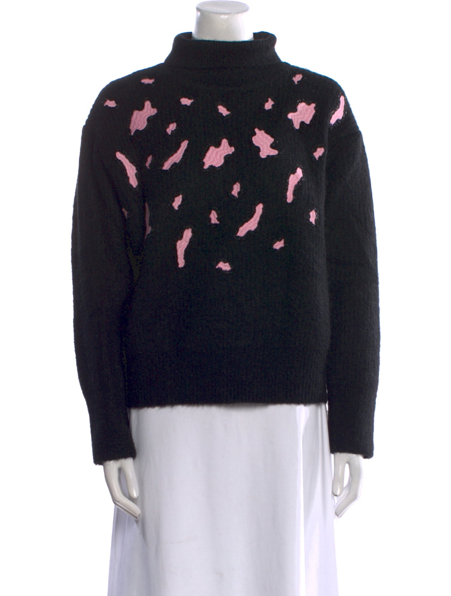 Sandro Nylon Turtleneck Sweater