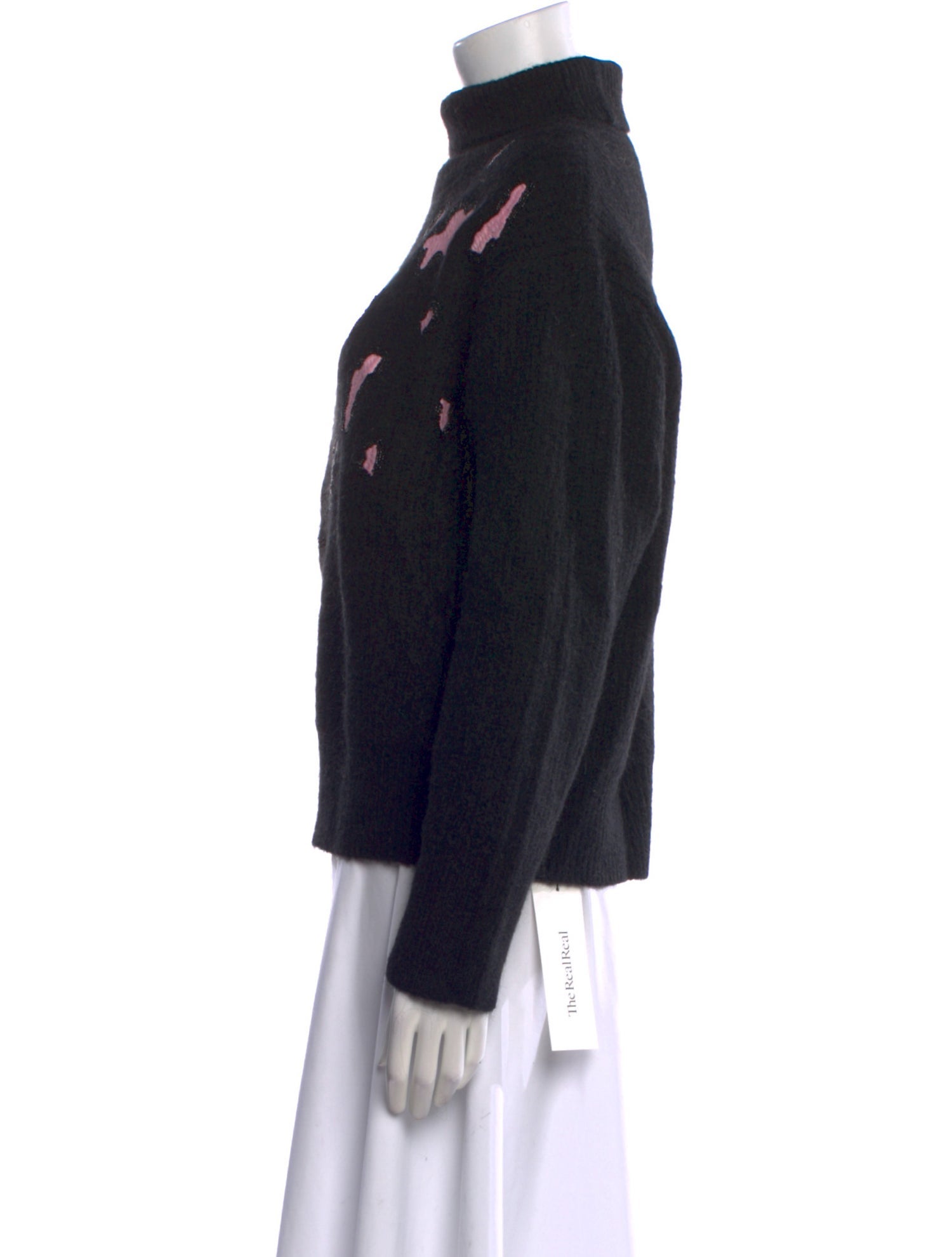 Sandro Nylon Turtleneck Sweater