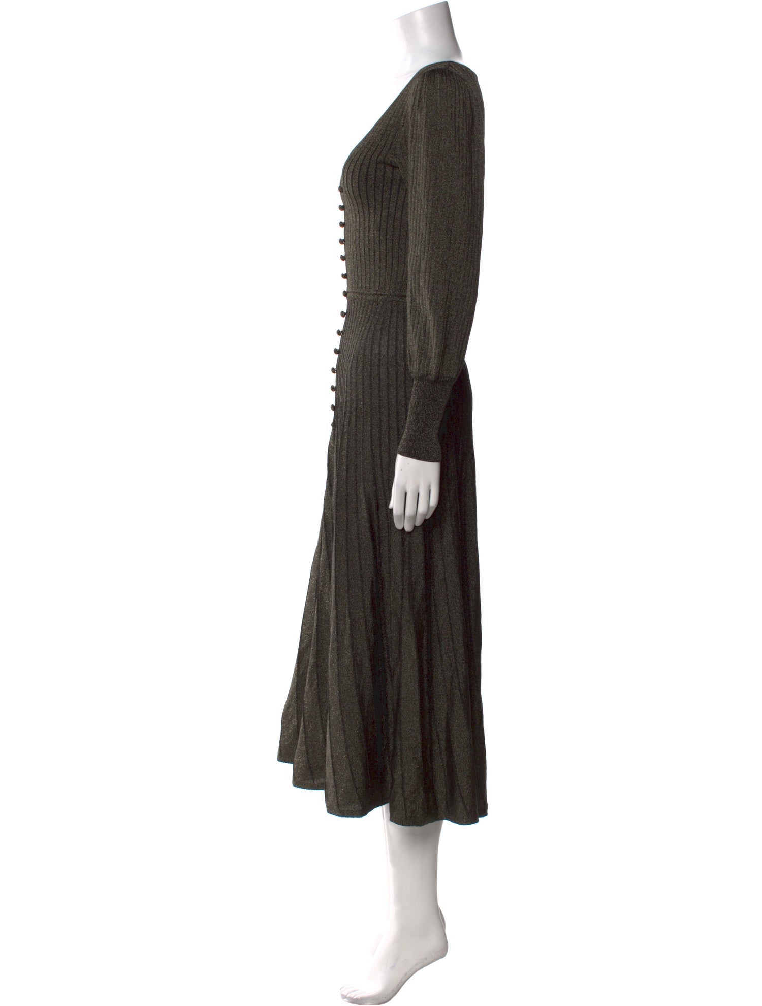 Sandro V-Neck Long Dress