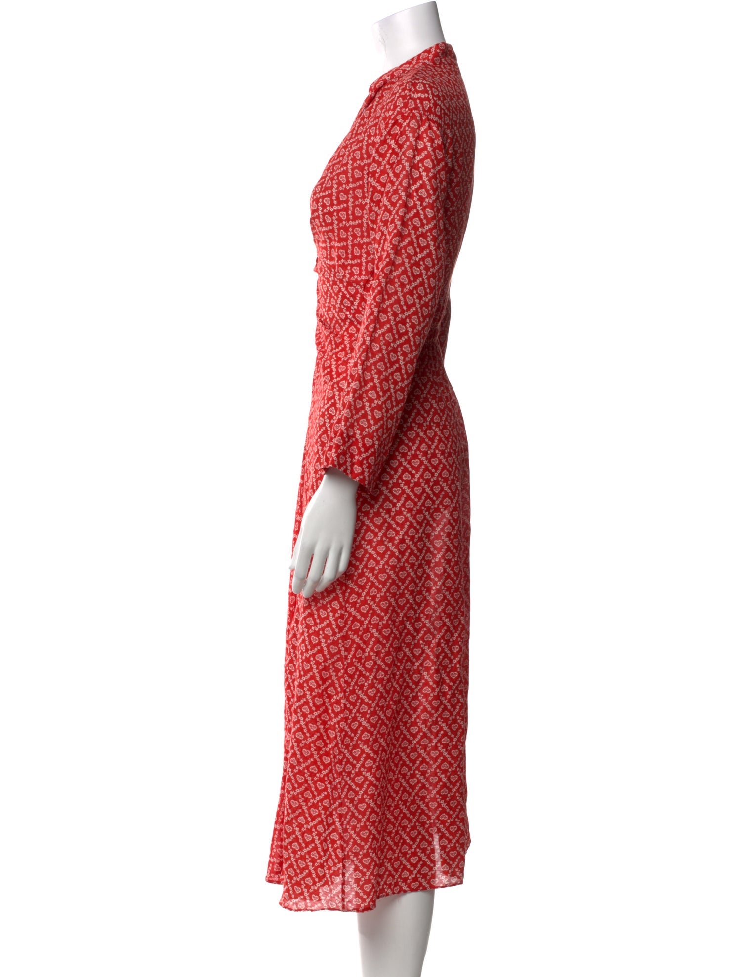 Sandro Linen Midi Length Dress