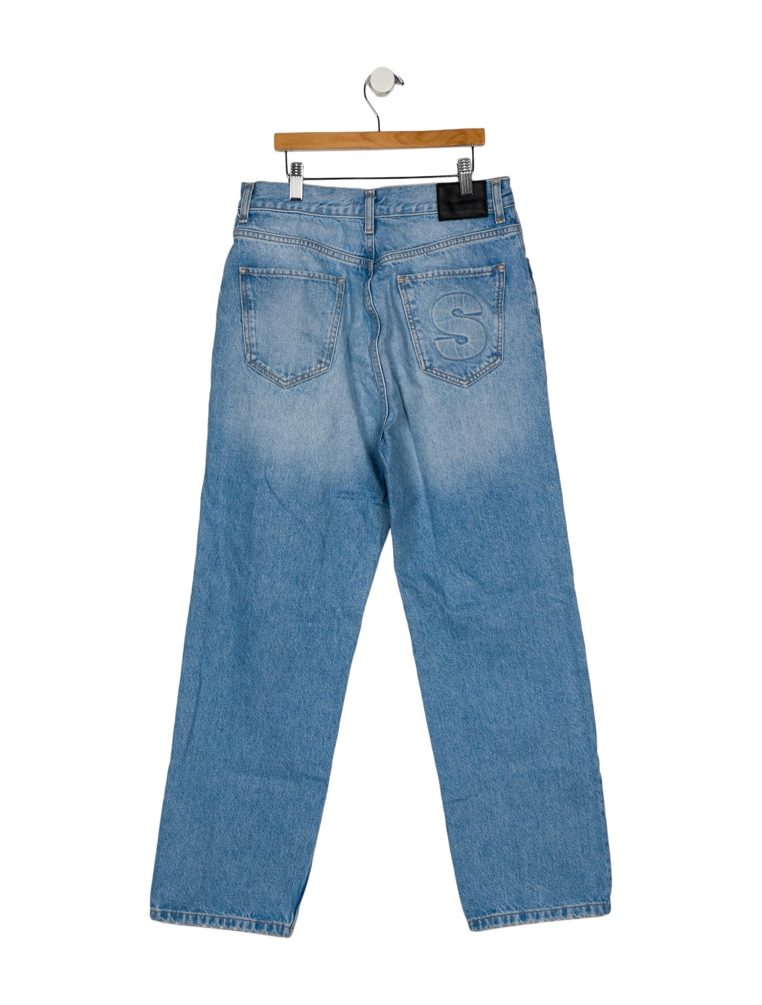 Sandro High-Rise Straight Leg Jeans
