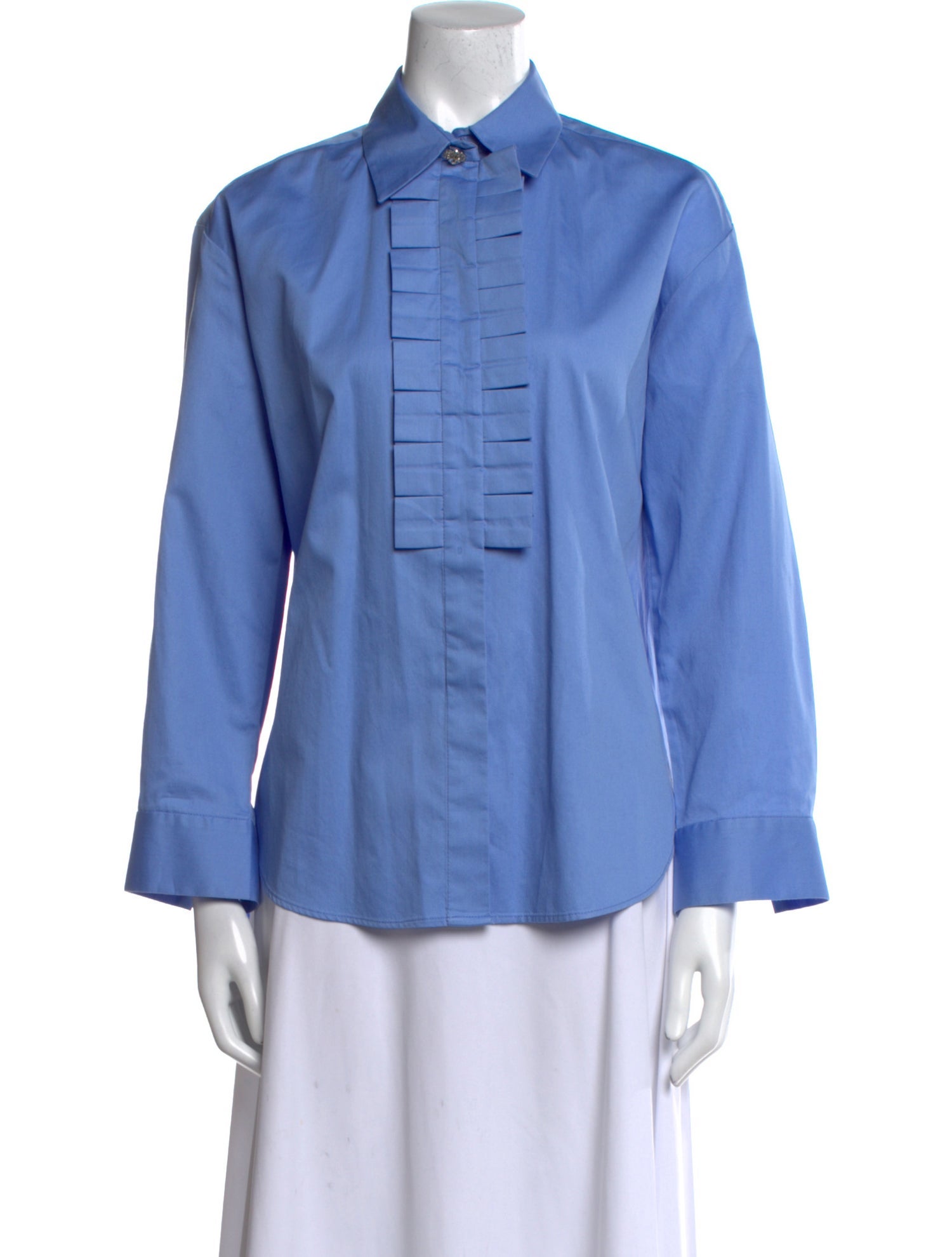 Sandro Long Sleeve Button-Up Top