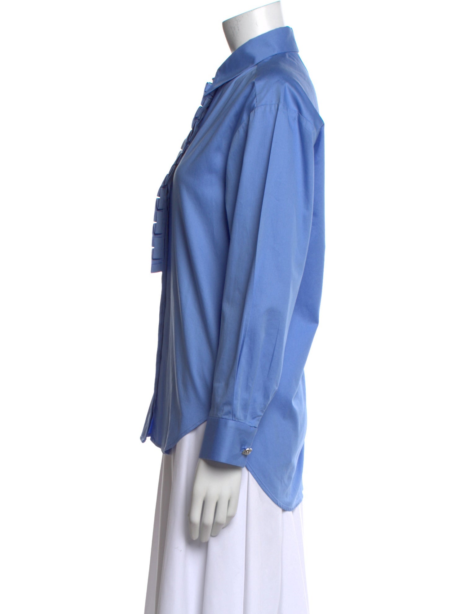 Sandro Long Sleeve Button-Up Top