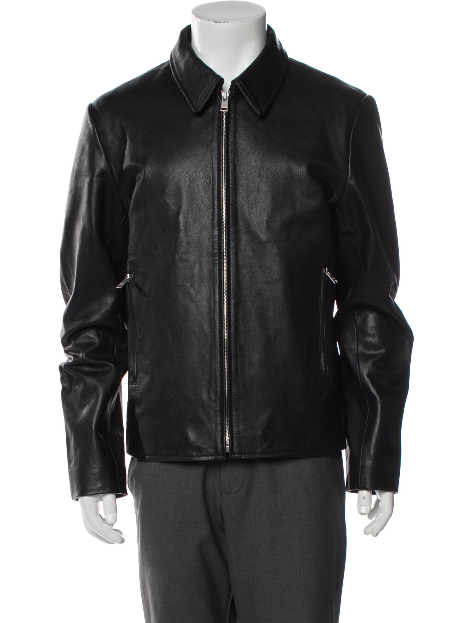 Sandro Calfskin Moto Jacket