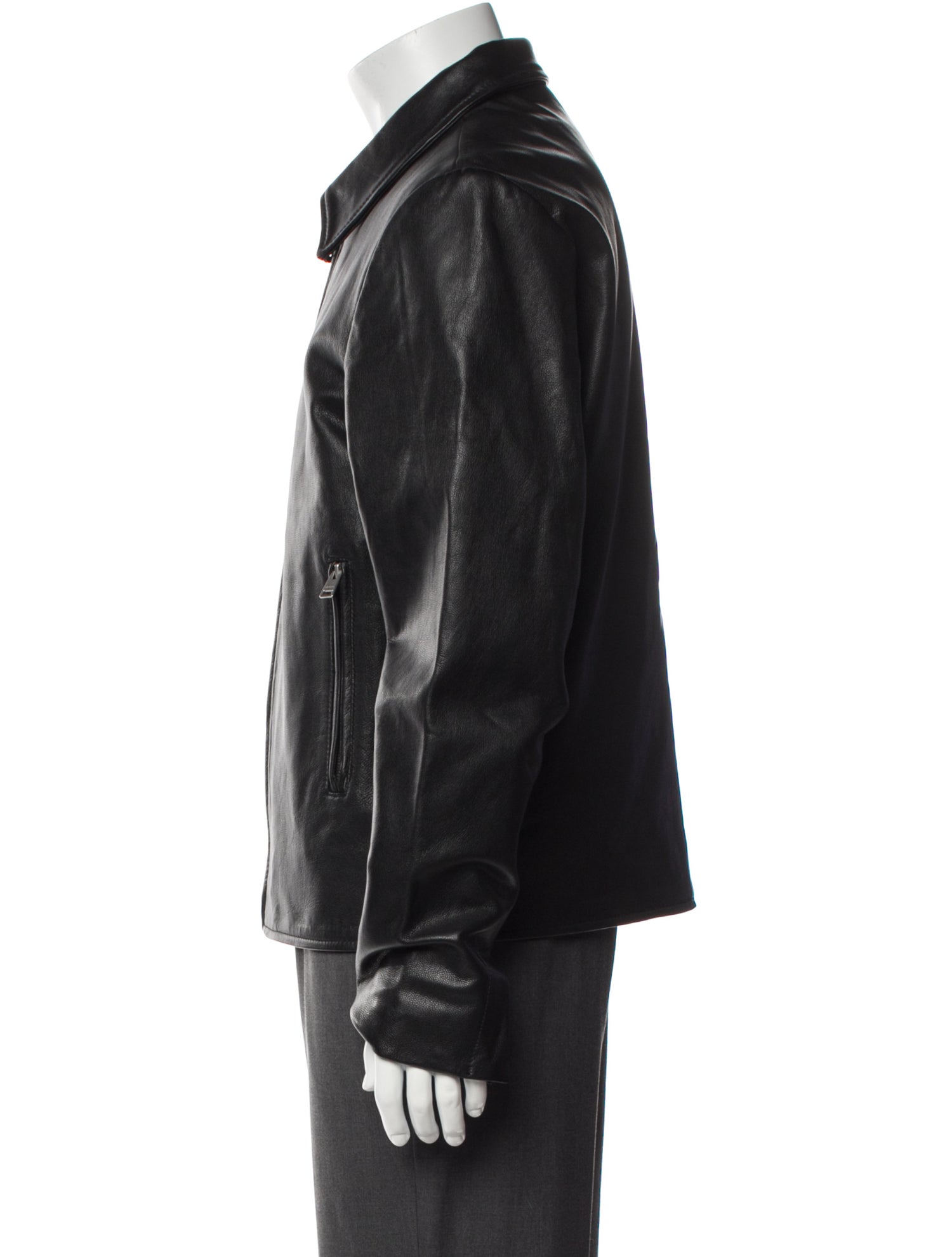 Sandro Calfskin Moto Jacket