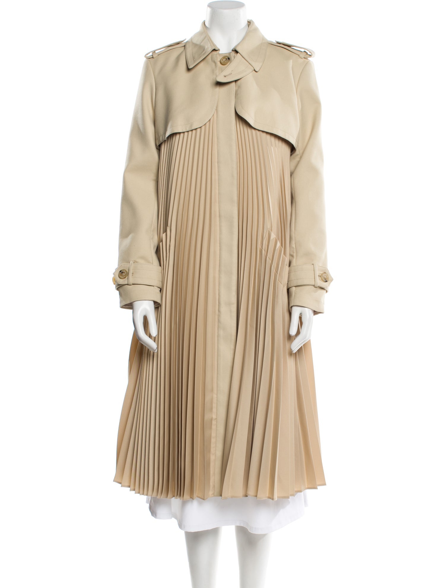 Sandro Striped Trench Coat