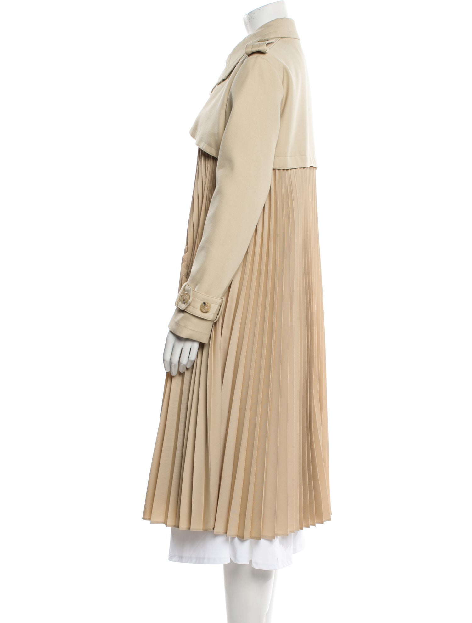 Sandro Striped Trench Coat