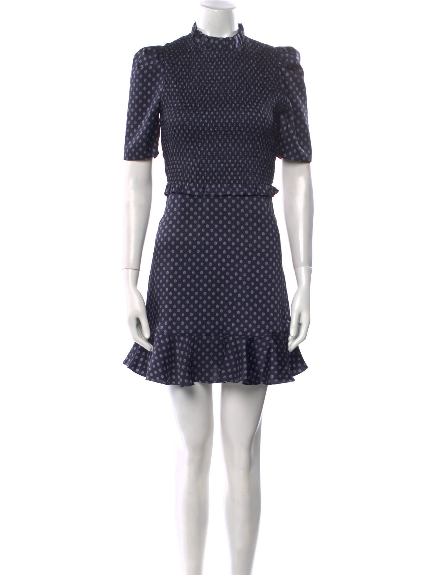 Sandro Polka Dot Print Mini Dress