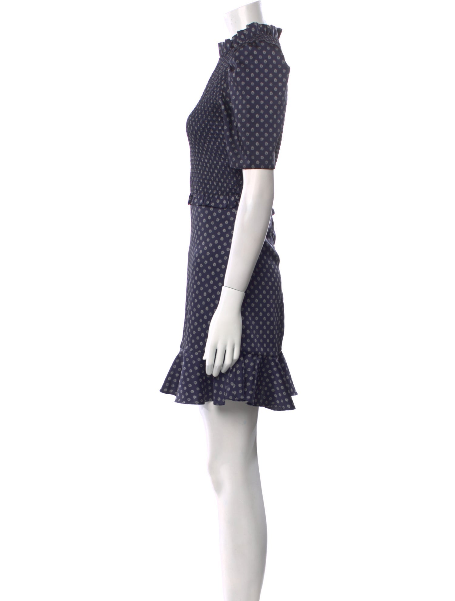 Sandro Polka Dot Print Mini Dress