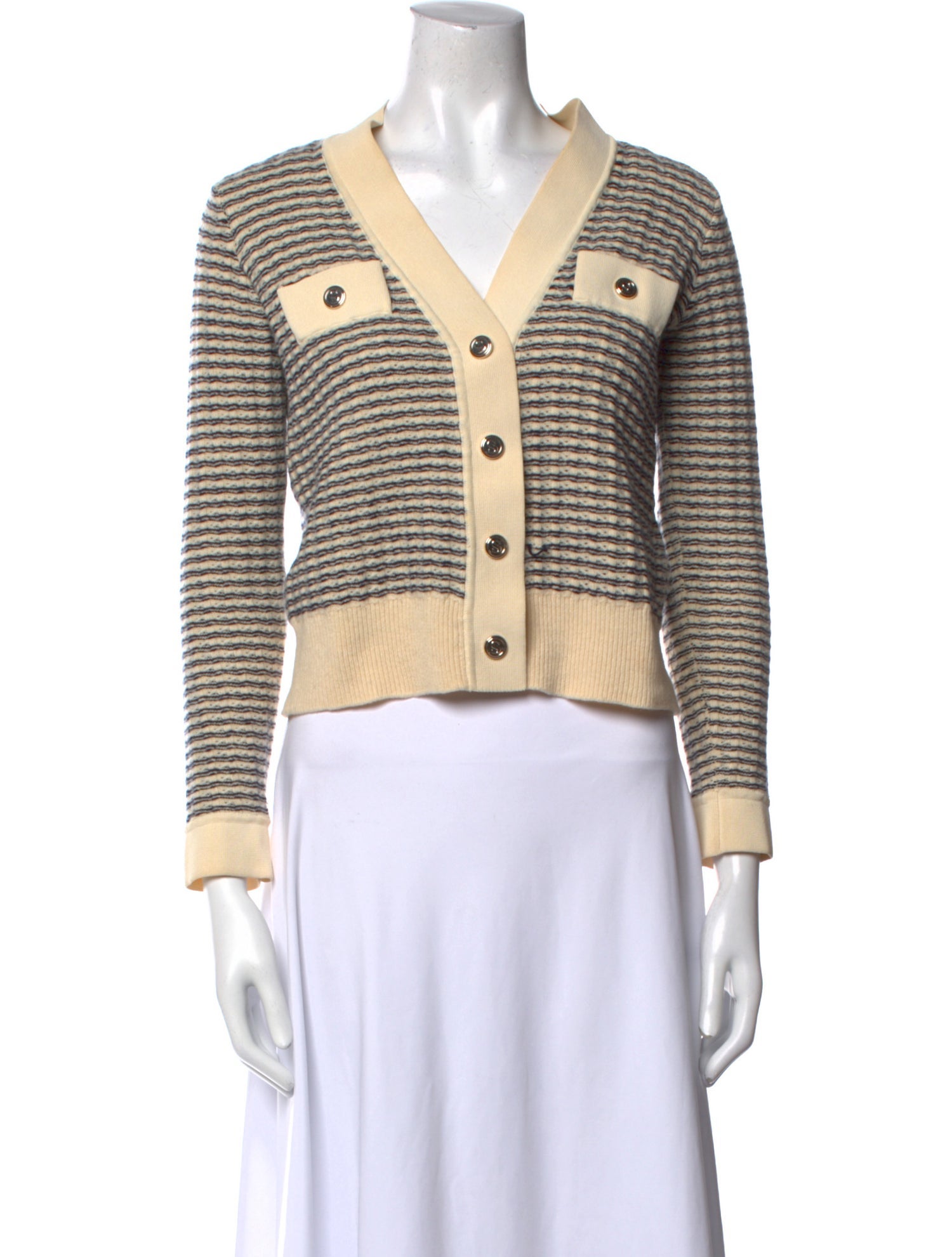 Sandro Wool Striped Sweater