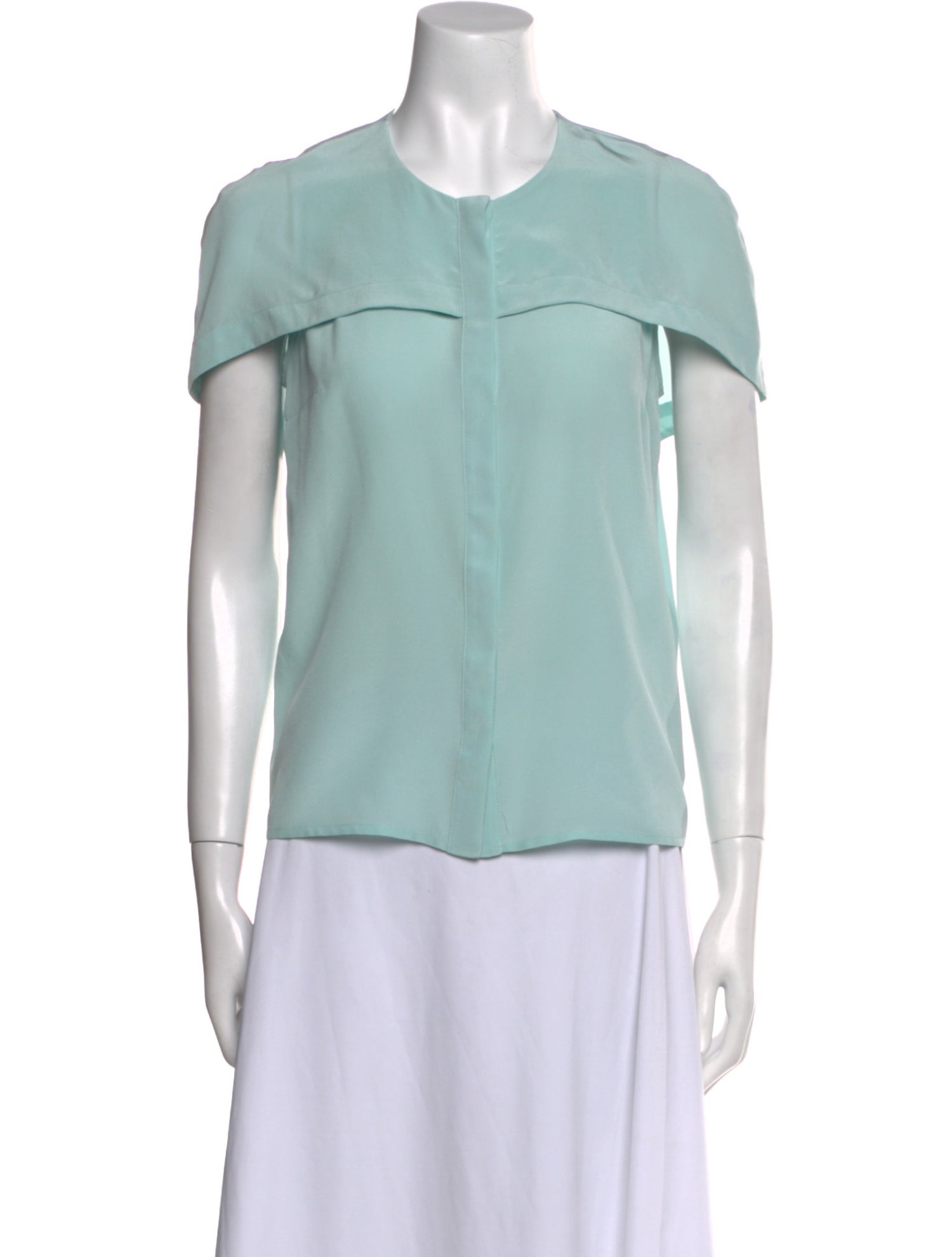 Sandro Silk Scoop Neck Blouse