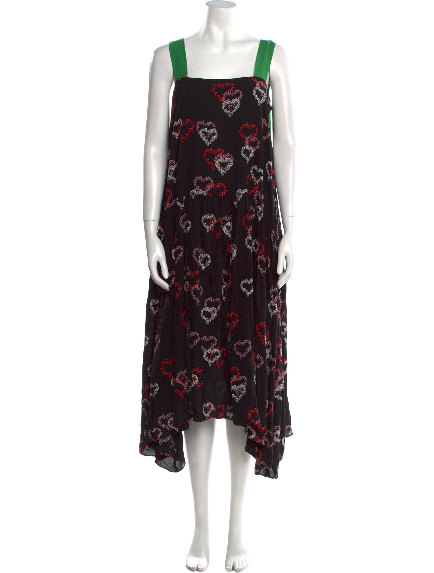 Sandro Floral Print Midi Length Dress