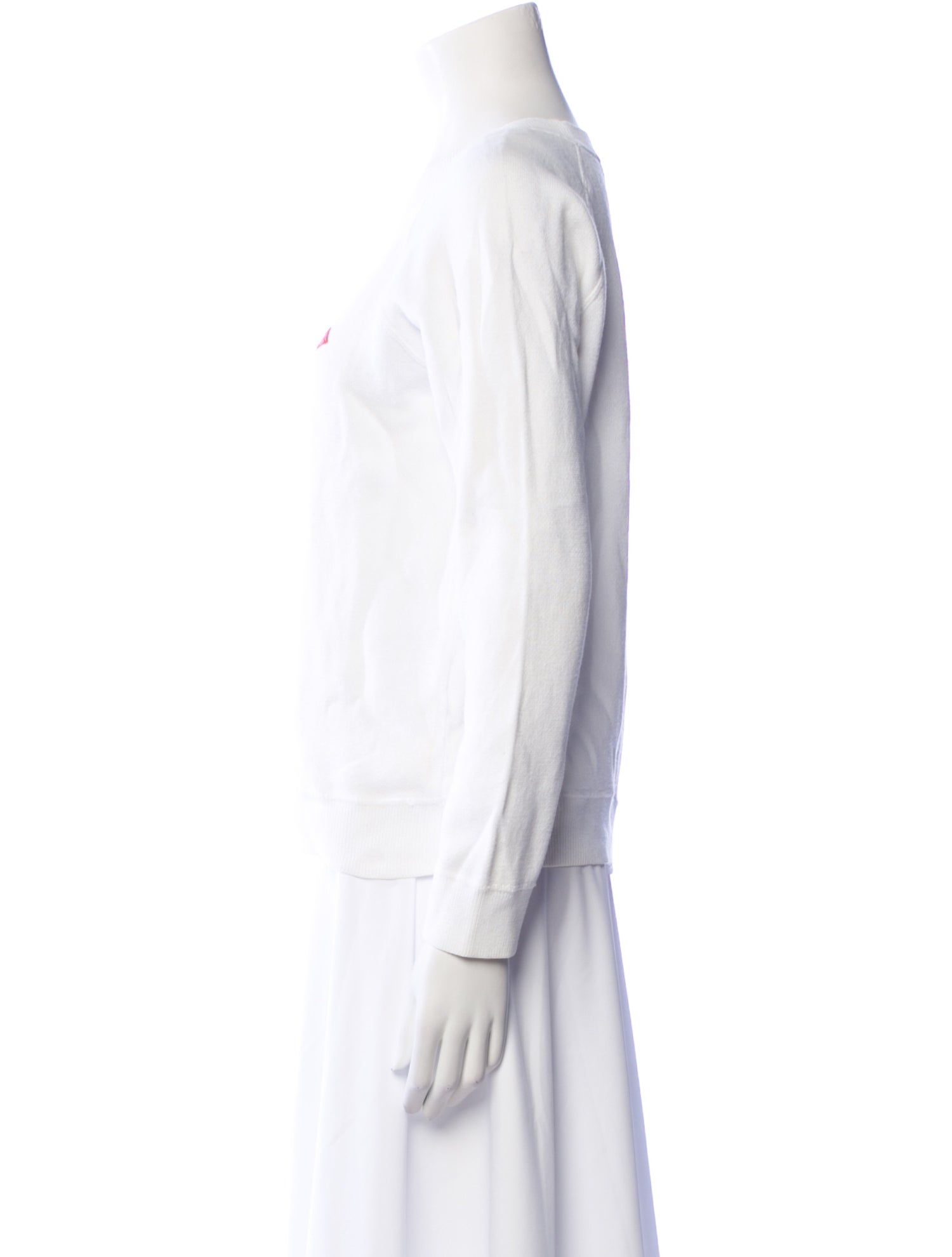 Sandro Graphic Print Crew Neck Sweater