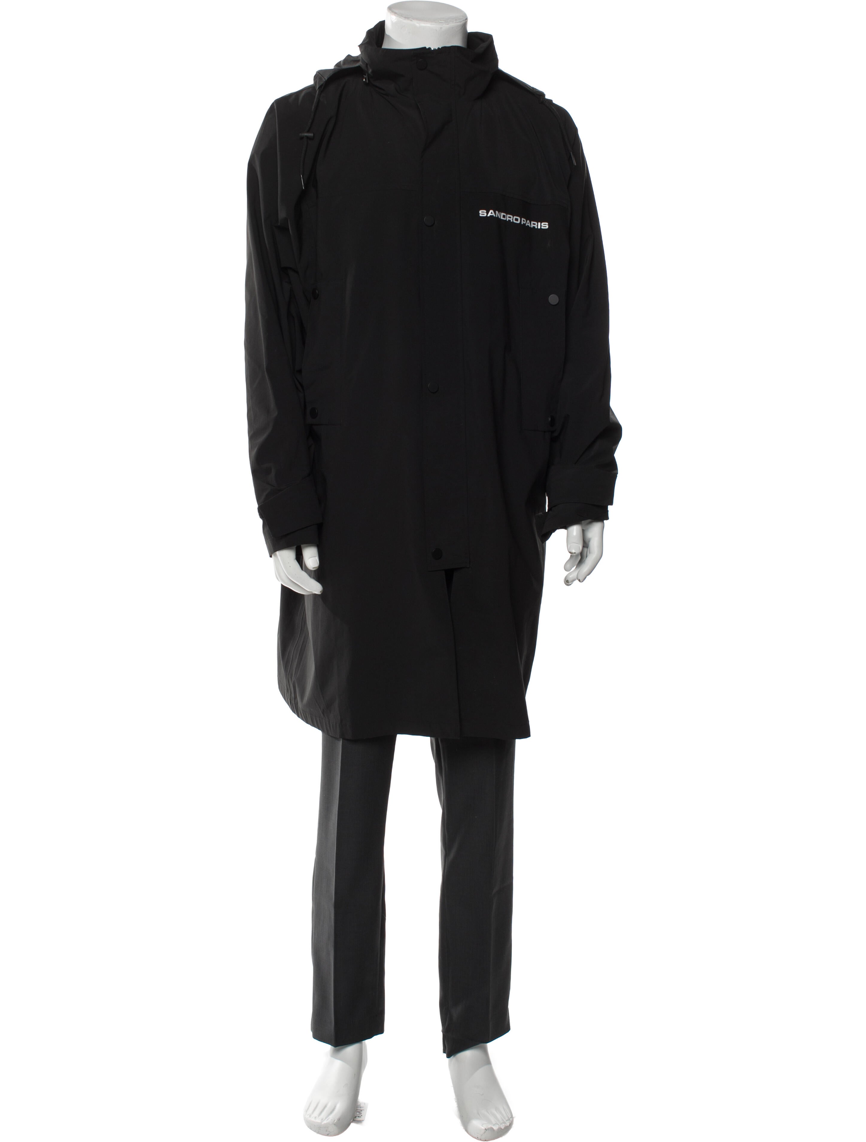 Sandro Graphic Print Parka