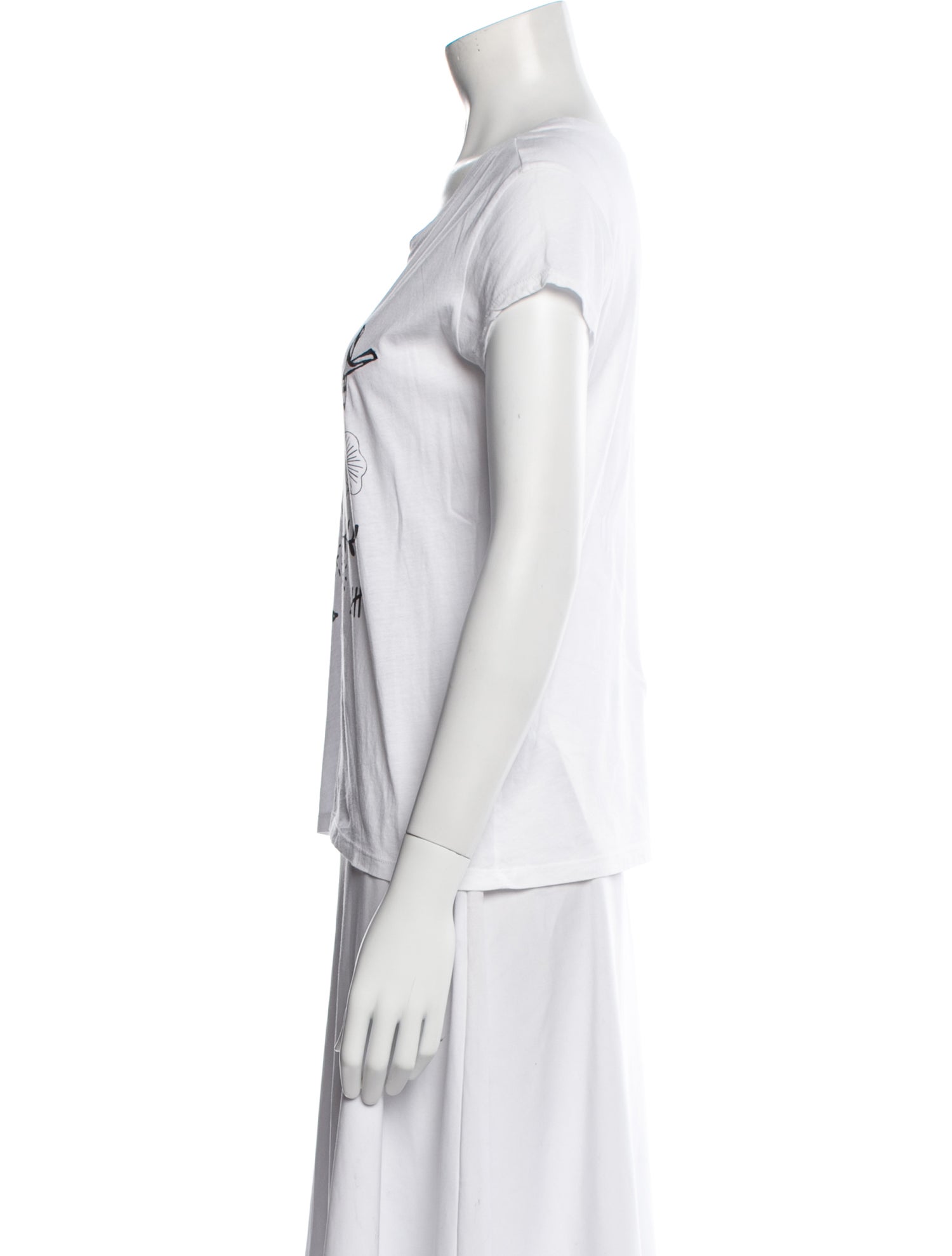 Sandro Graphic Print Crew Neck T-Shirt