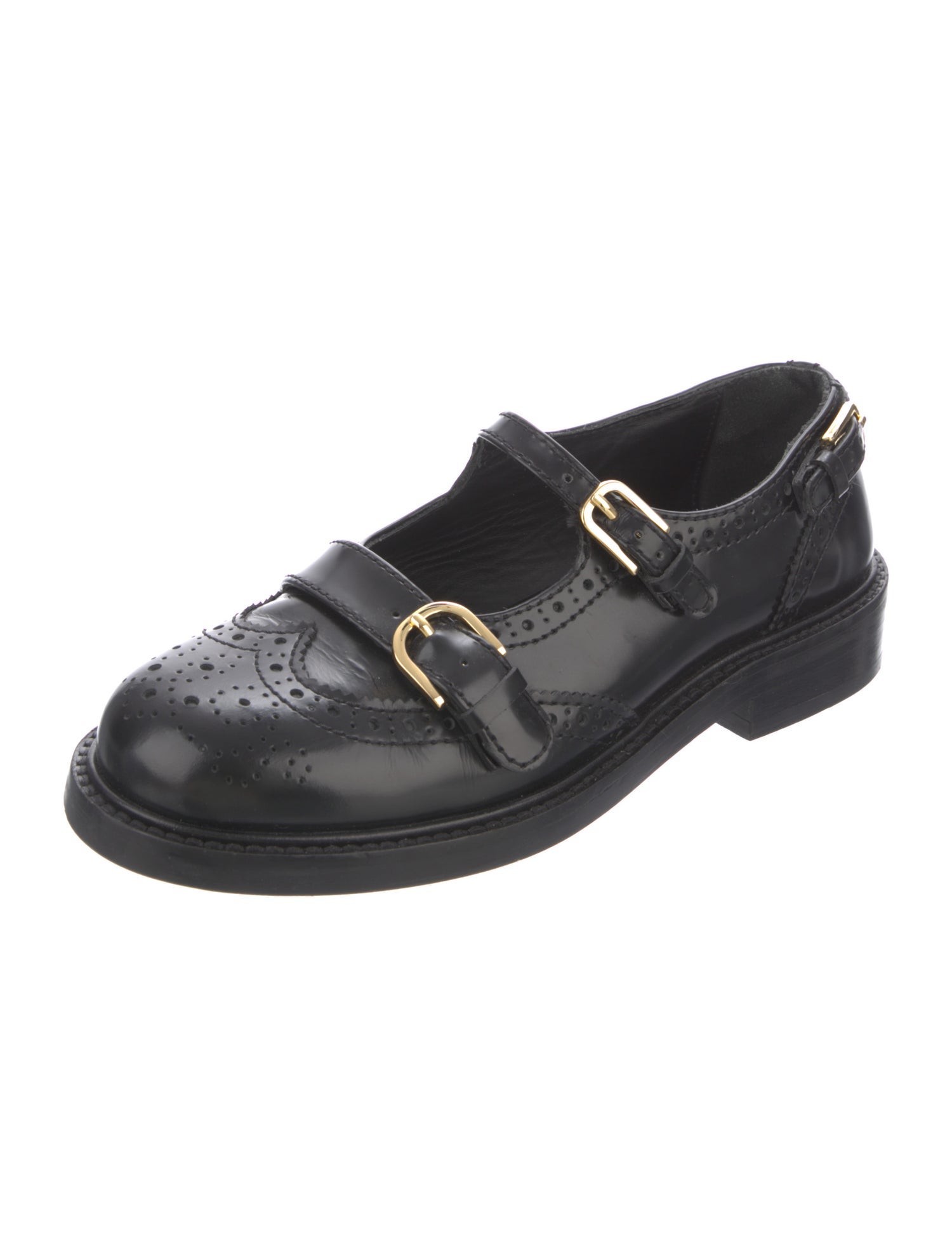 Sandro Leather Lasercut Accents Oxfords