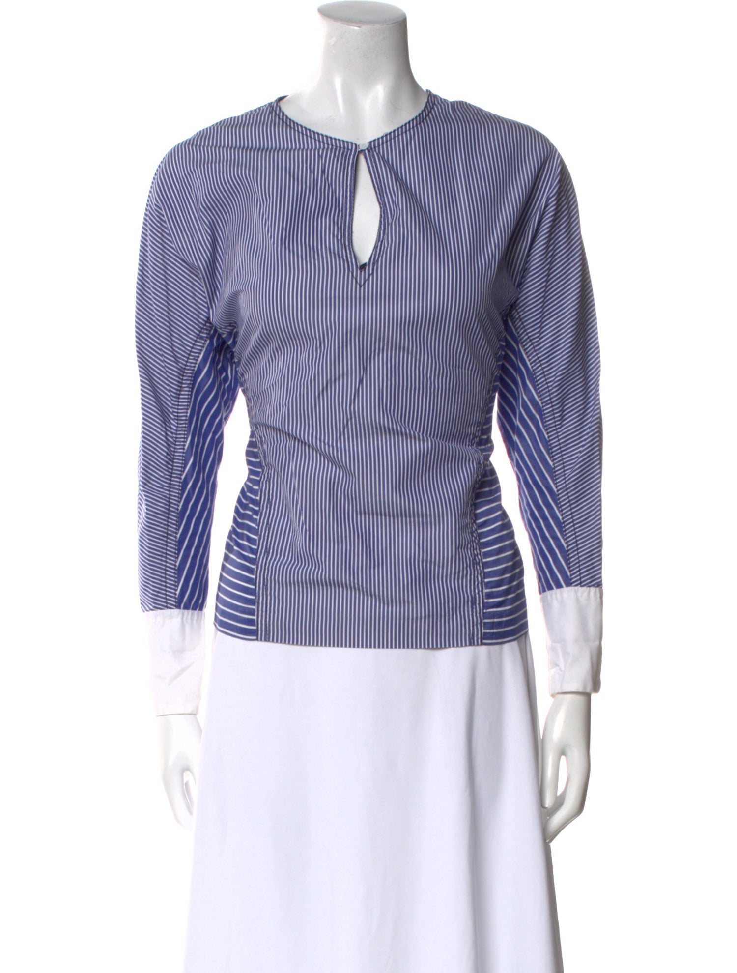 Sandro Striped Crew Neck Top