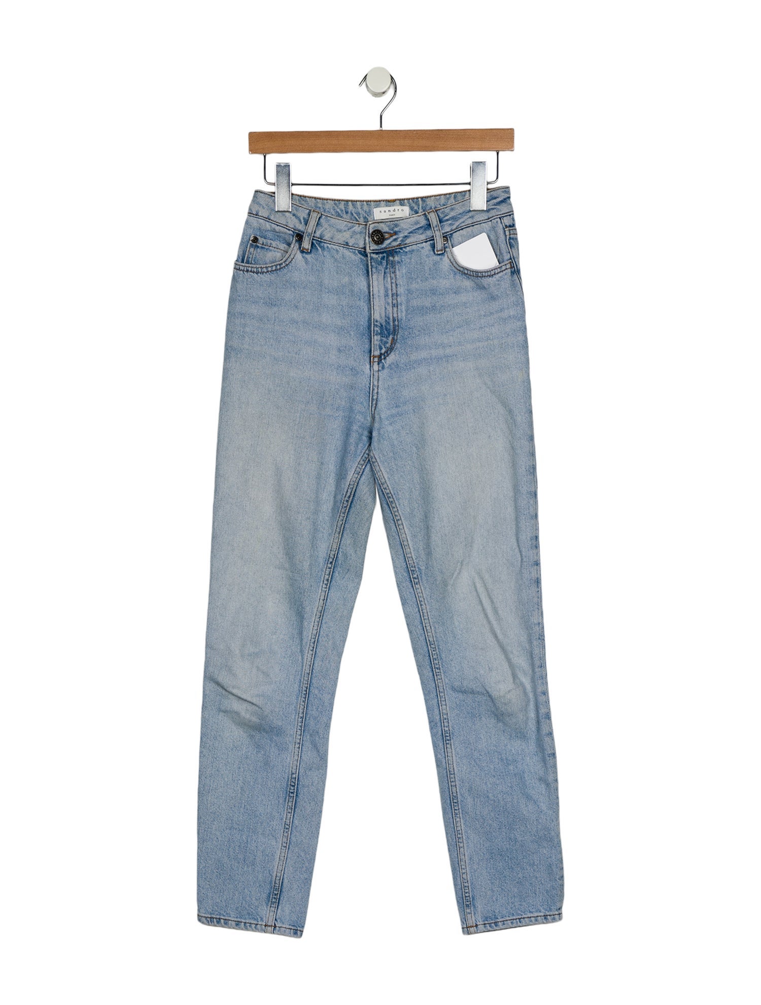 Sandro Low-Rise Straight Leg Jeans