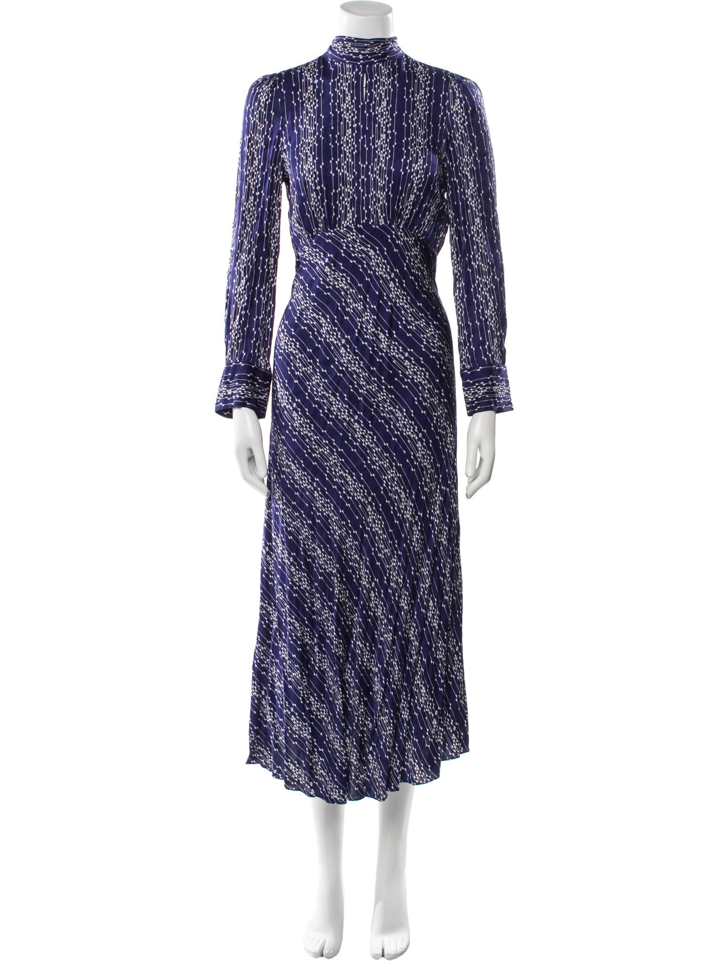 Sandro Printed Long Dress