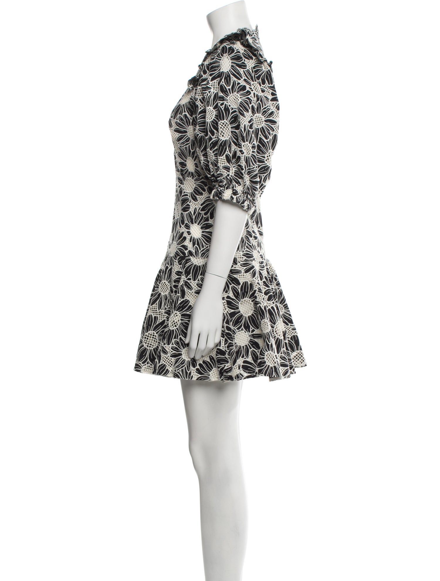 Sandro Floral Print Mini Dress
