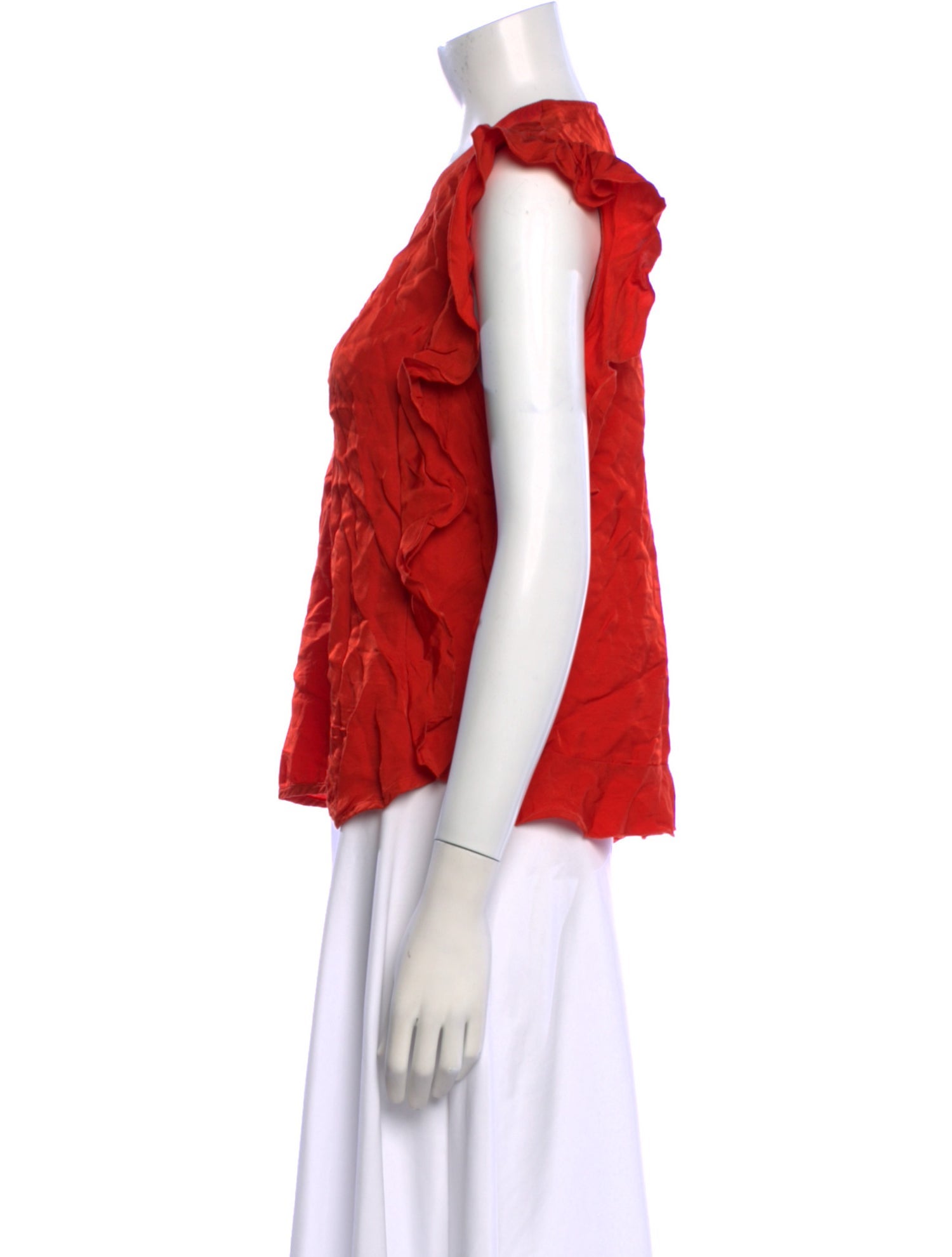 Sandro V-Neck Short Sleeve Blouse