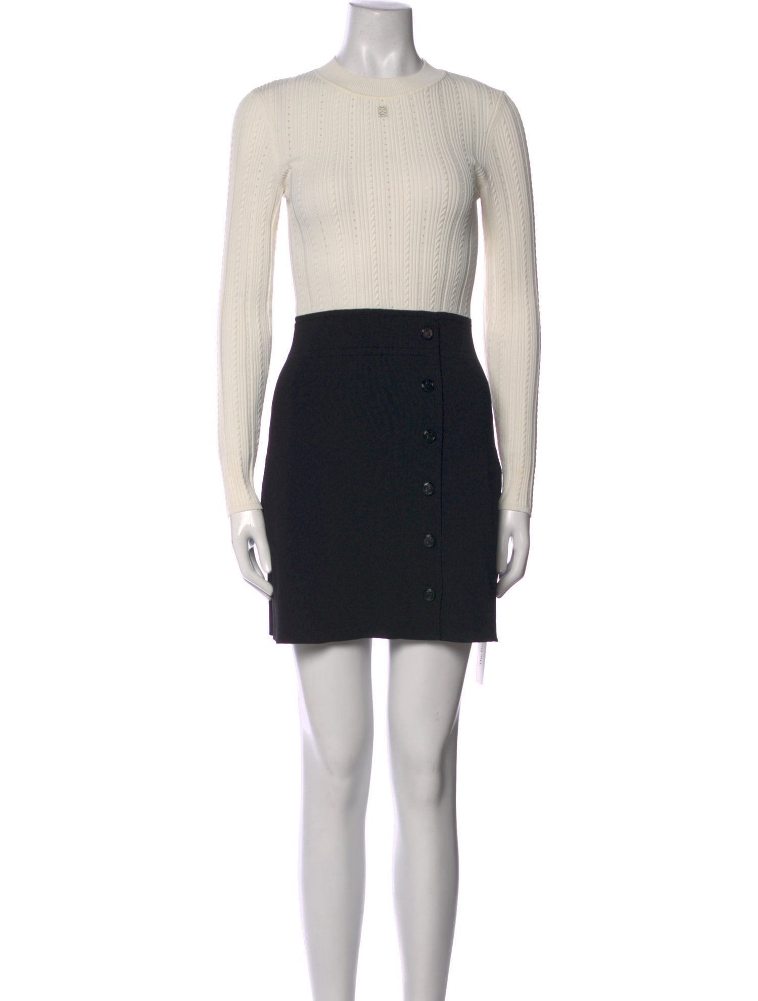 Sandro Crew Neck Mini Dress