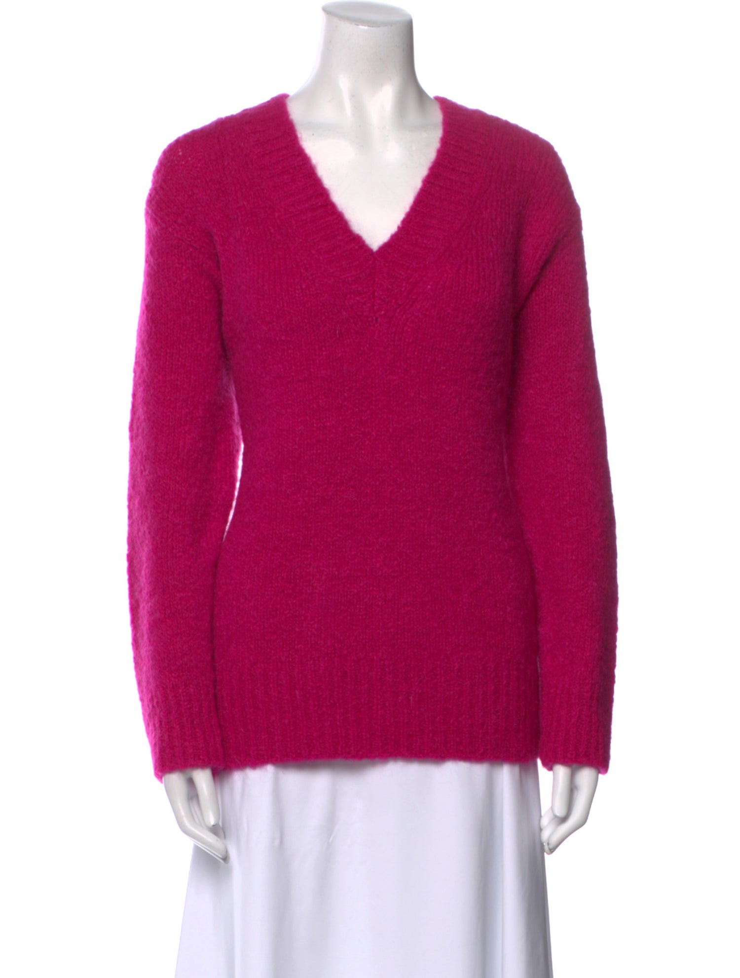 Sandro Mohair V-Neck Sweater