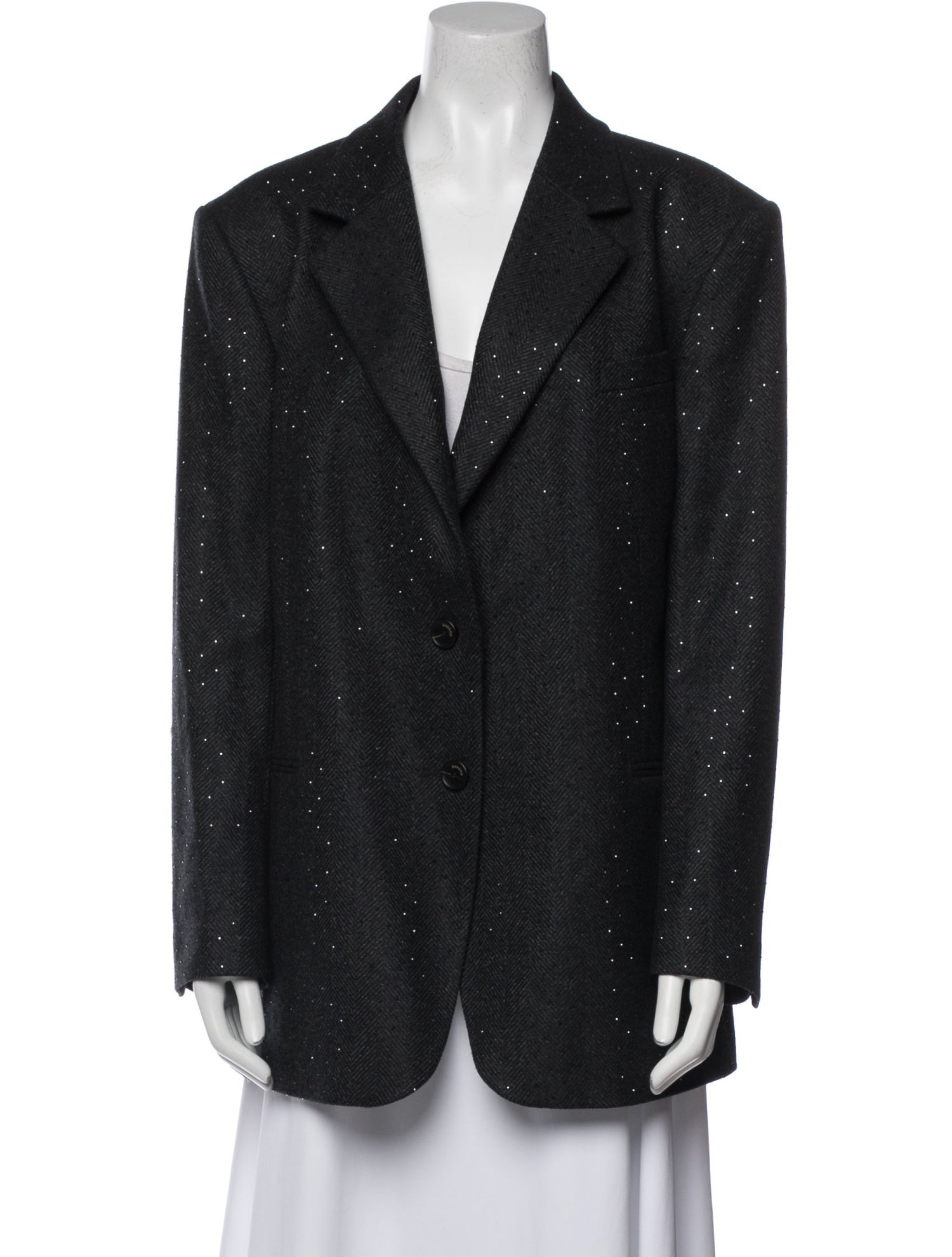 Sandro Wool Plaid Print Blazer w/ Tags