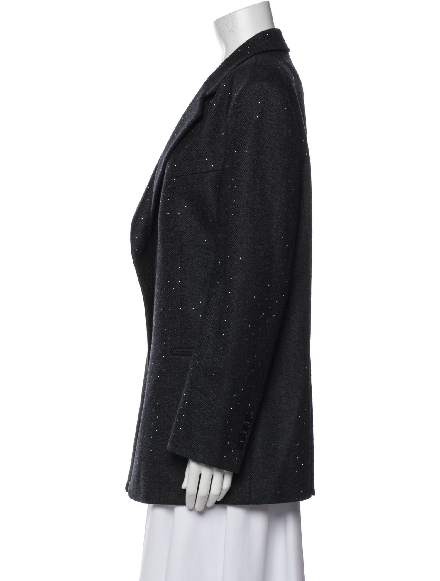 Sandro Wool Plaid Print Blazer w/ Tags