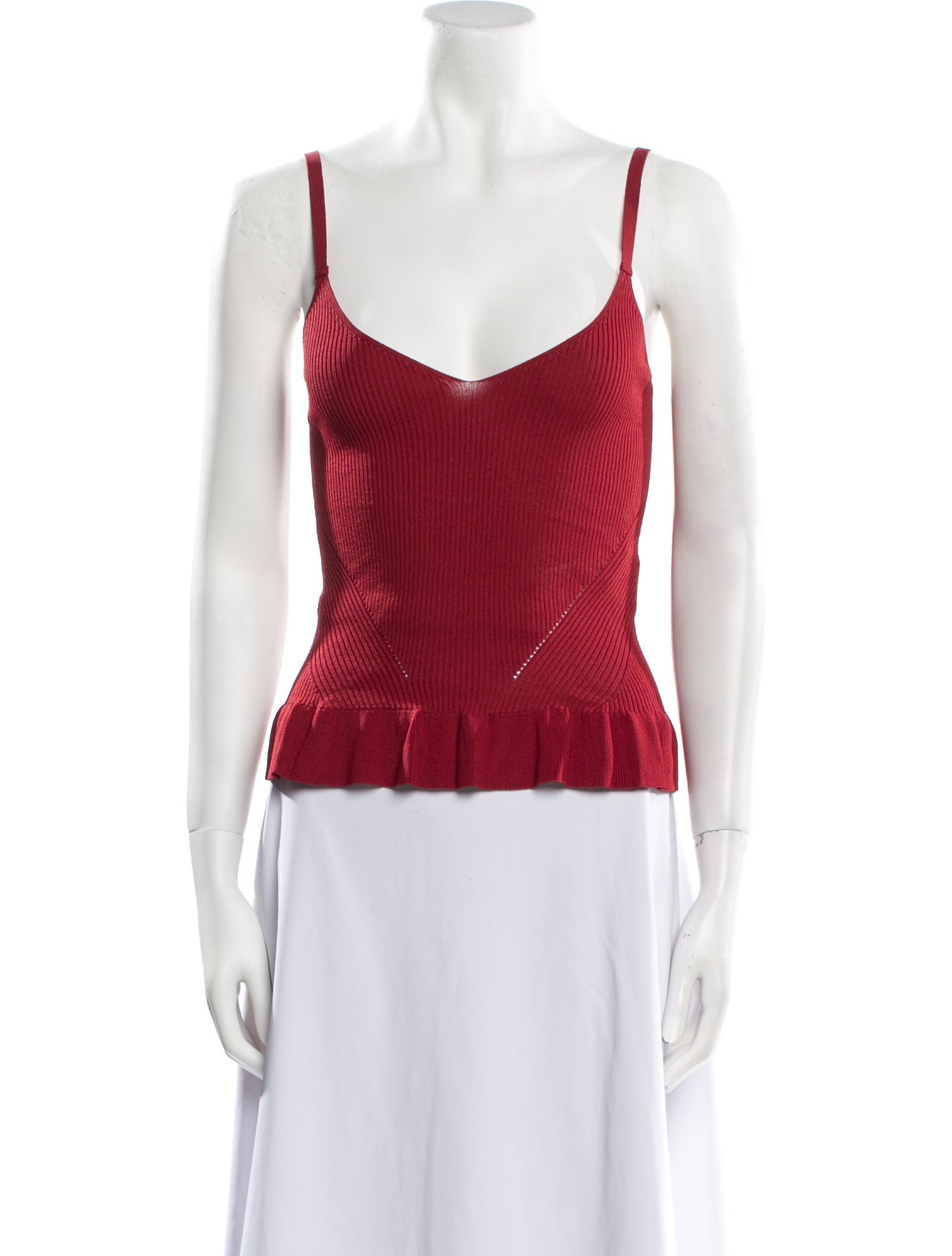 Sandro V-Neck Sleeveless Top
