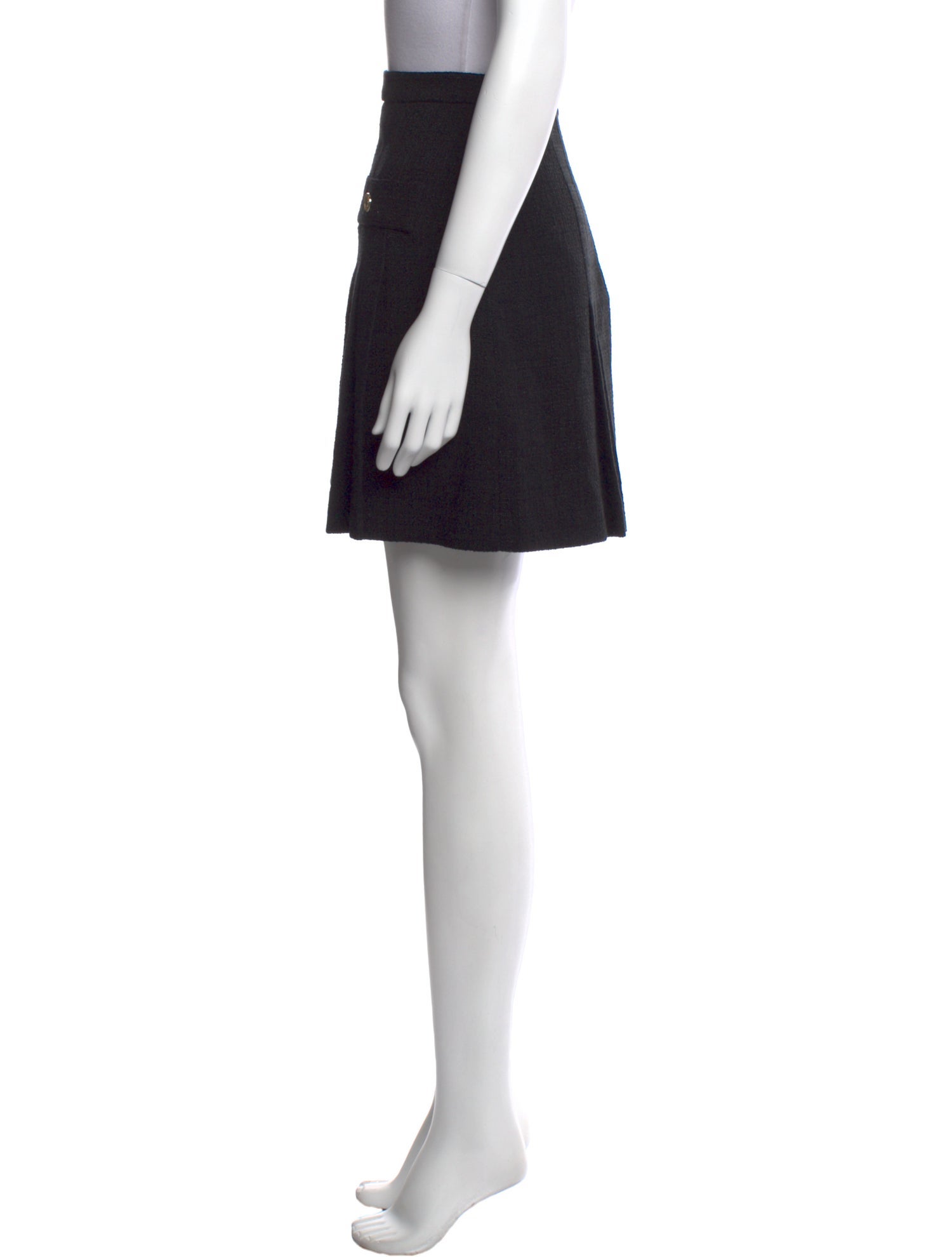 Sandro Pleated Accents Mini Skirt