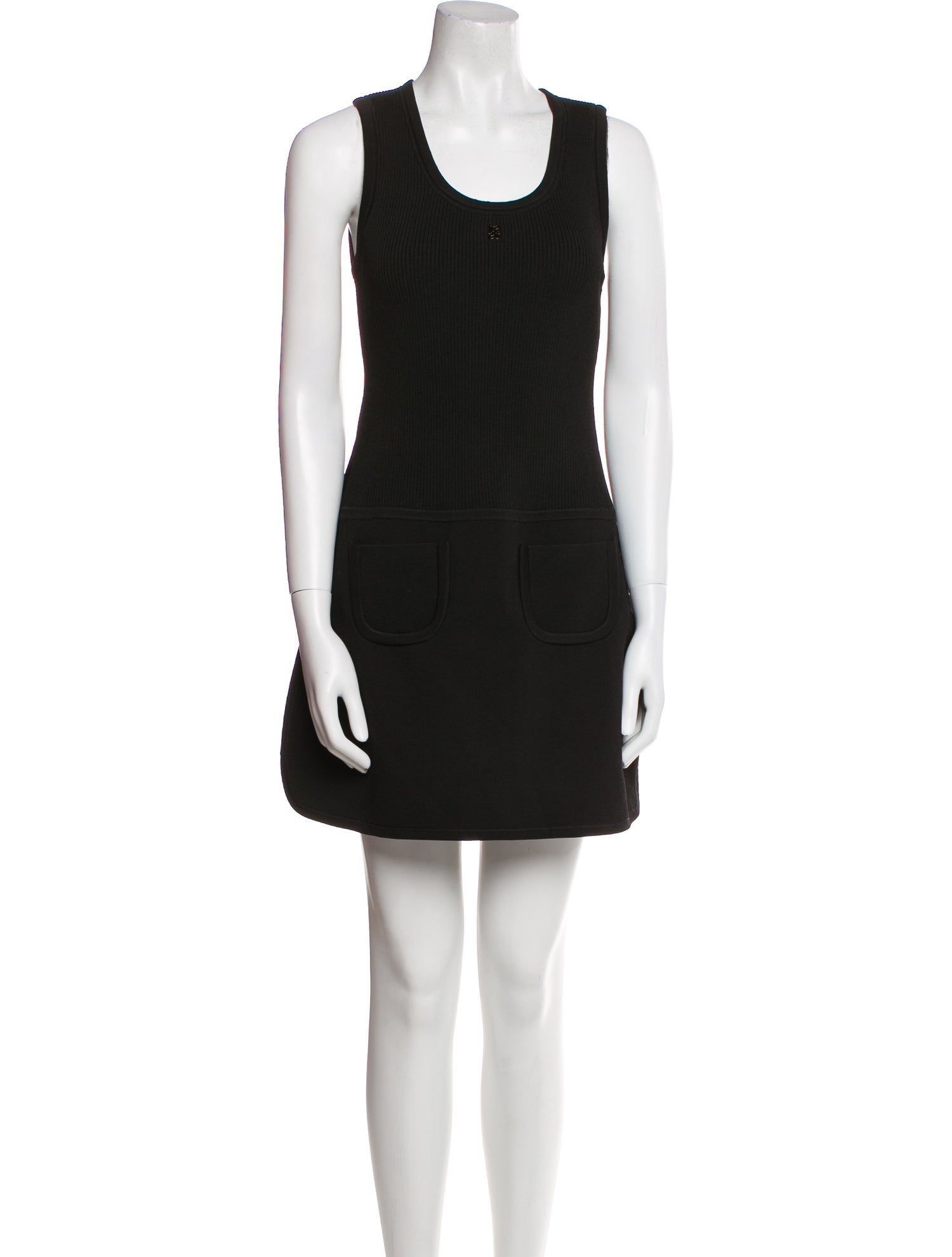 Sandro Scoop Neck Mini Dress