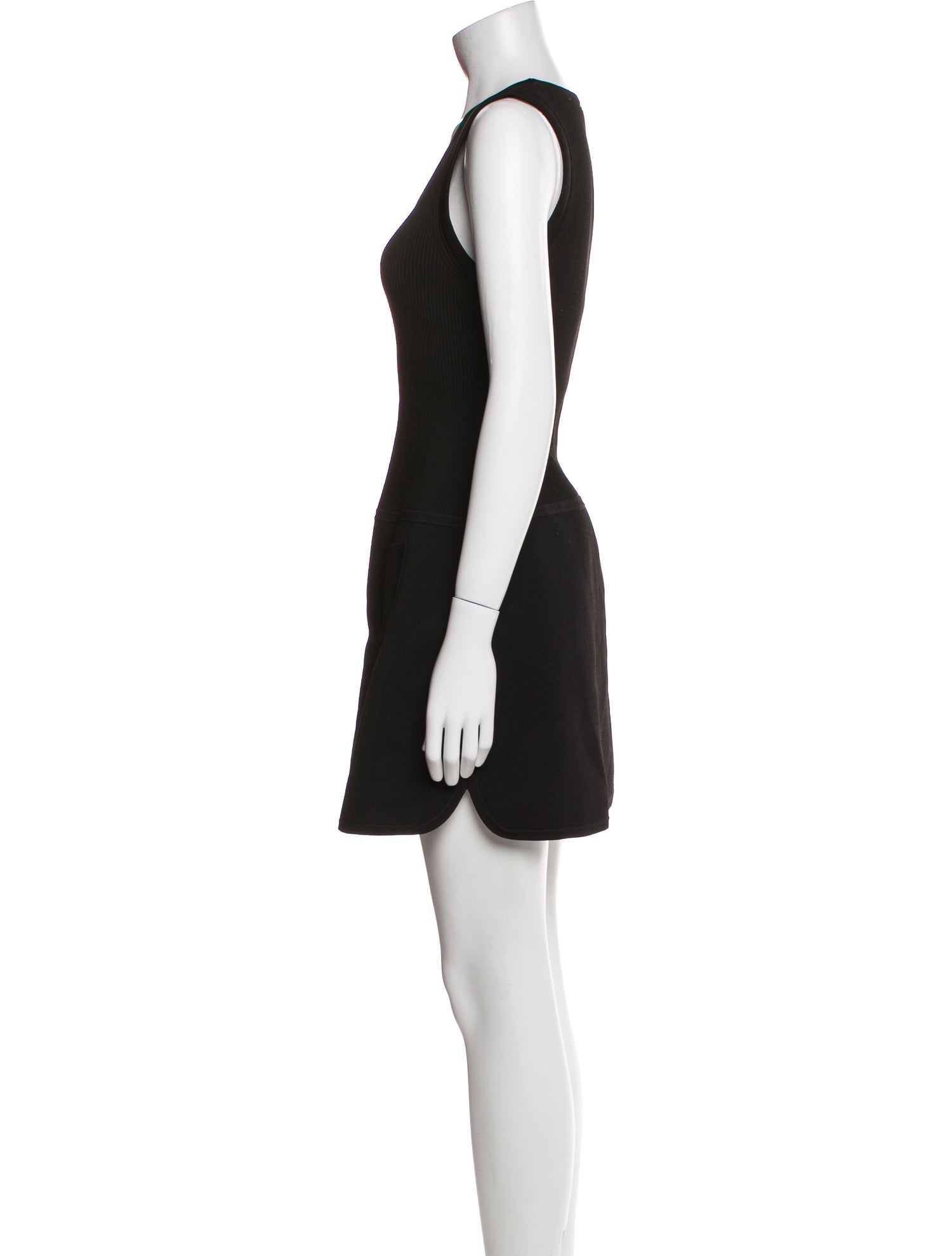 Sandro Scoop Neck Mini Dress