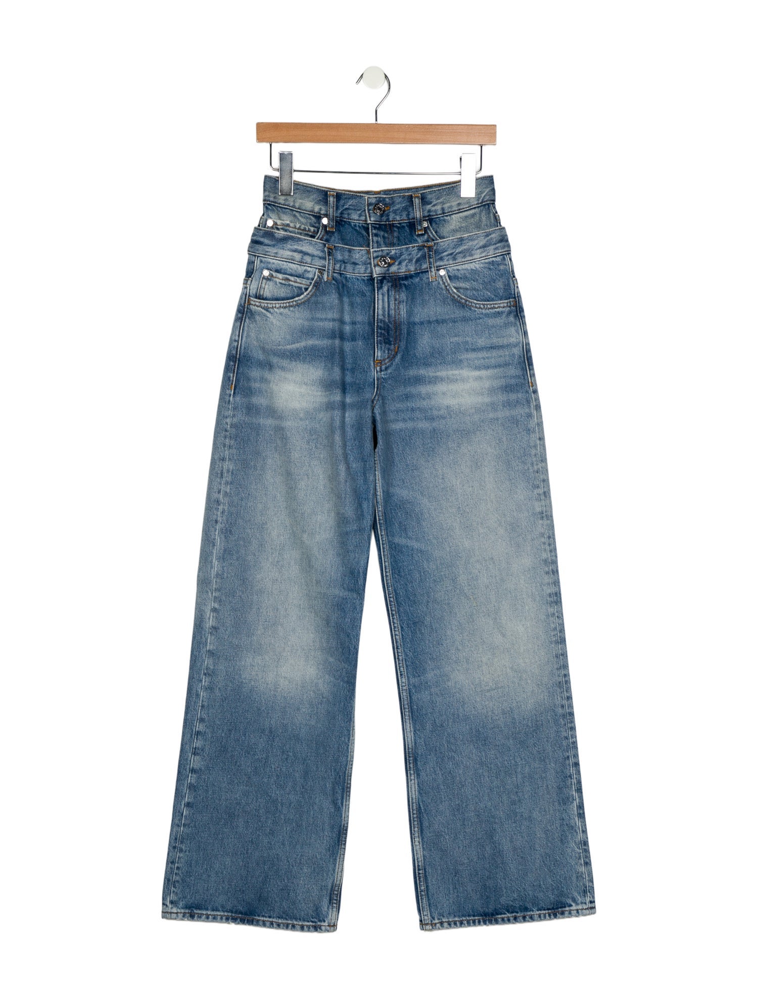 Sandro High-Rise Wide Leg Jeans