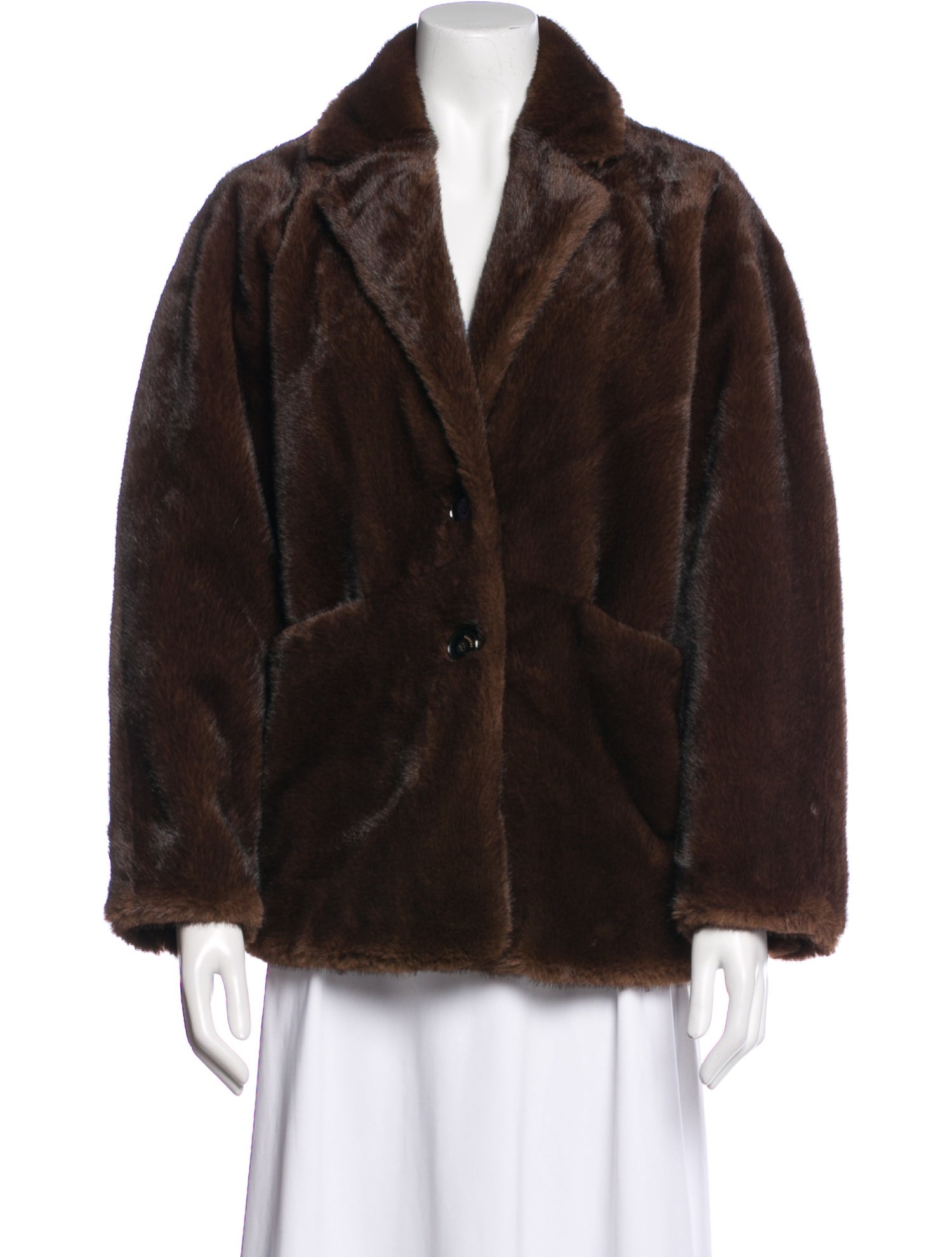 Sandro Faux Fur Coat w/ Tags