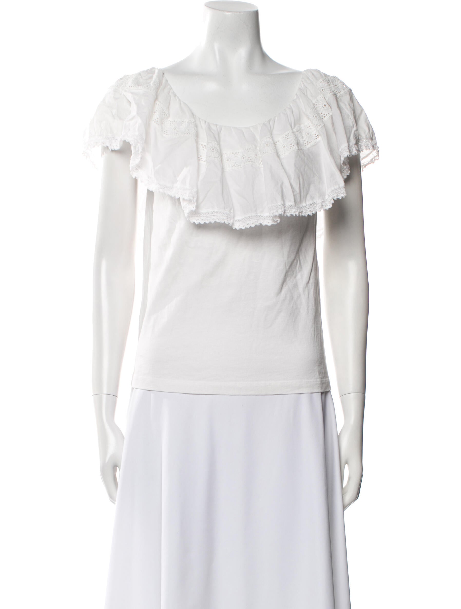 Sandro Off-The-Shoulder Short Sleeve Blouse
