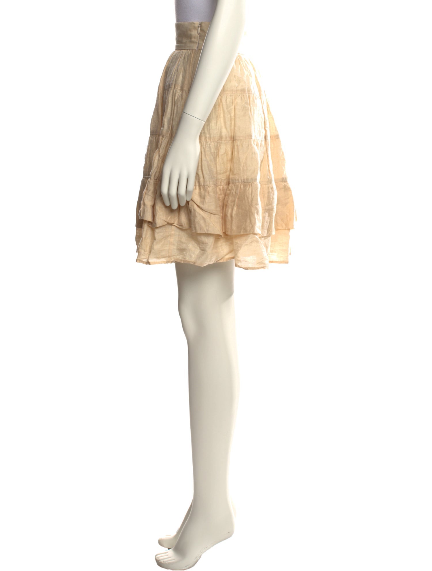 Sandro Linen Knee-Length Skirt