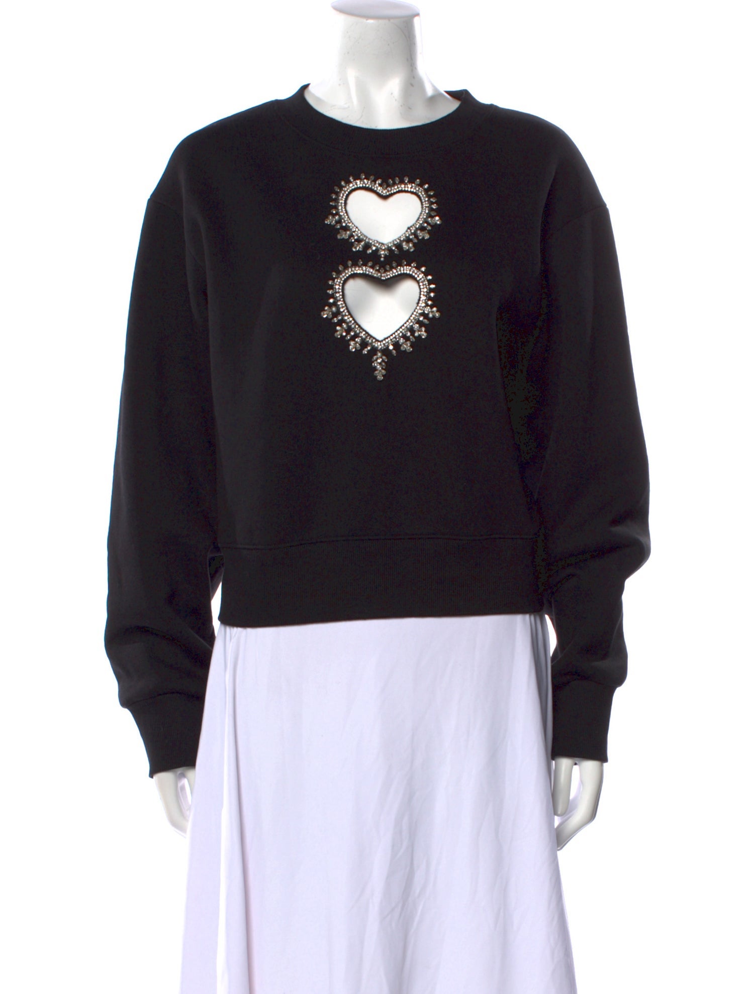 Sandro Crew Neck Long Sleeve Sweatshirt