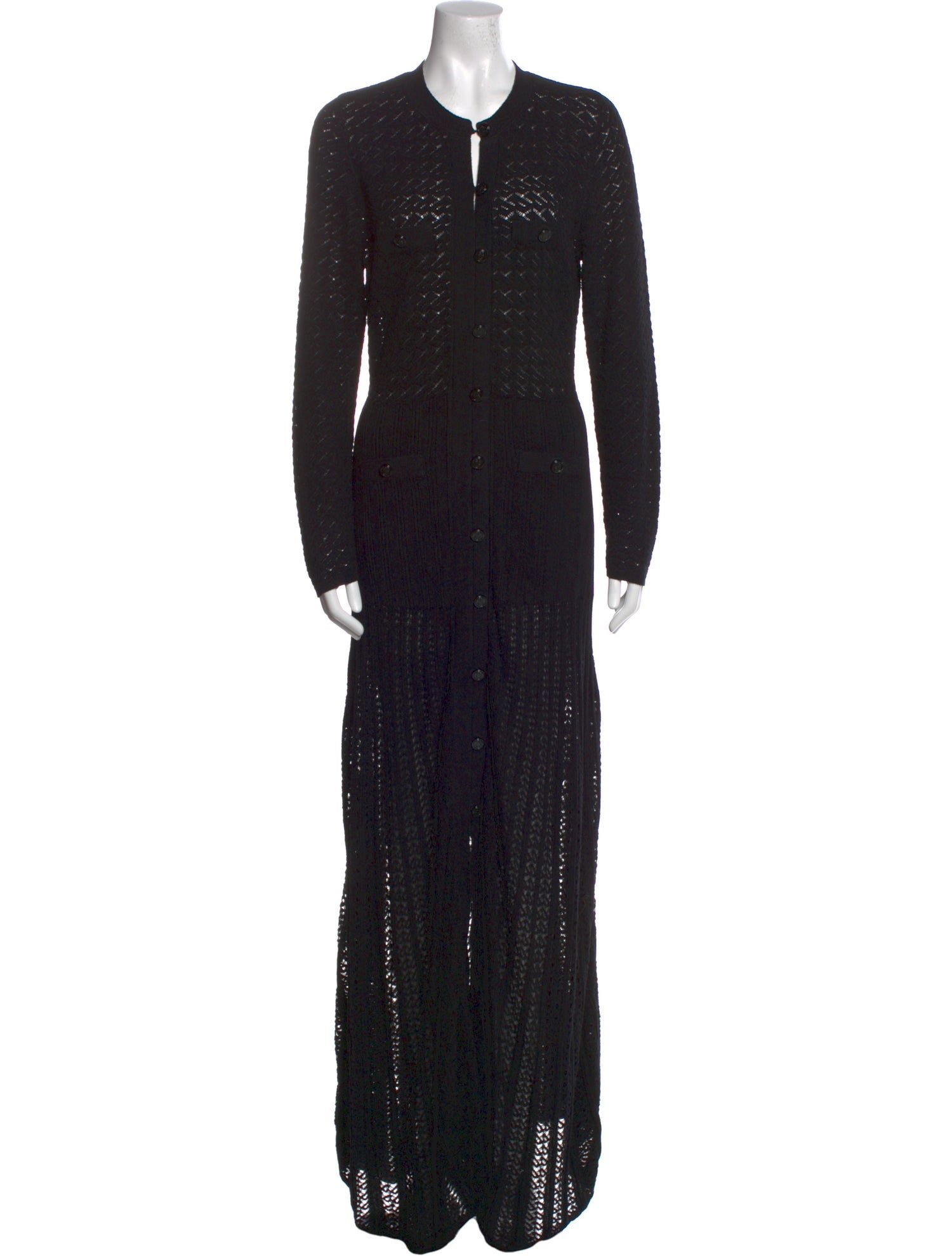 Sandro Crew Neck Long Dress