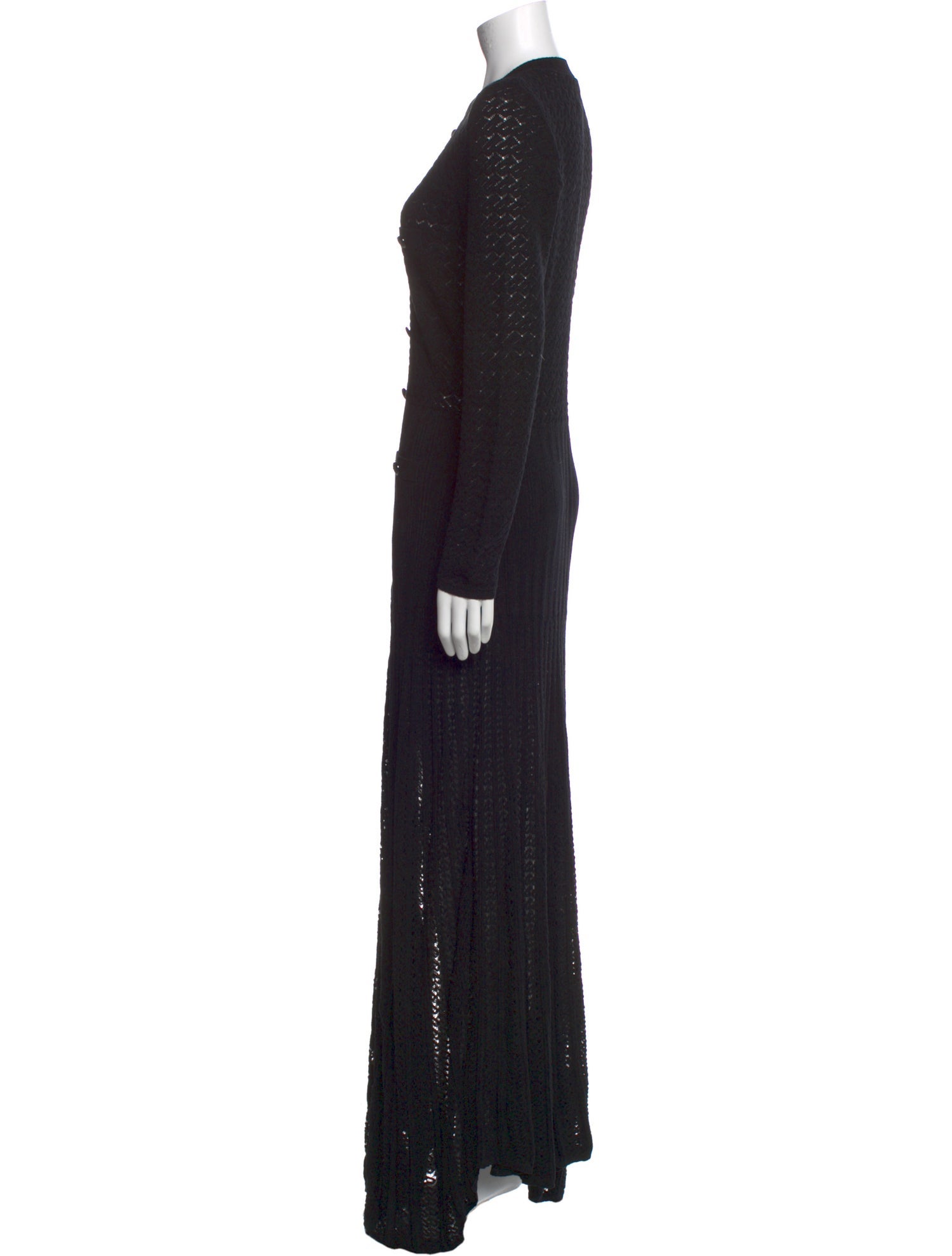 Sandro Crew Neck Long Dress