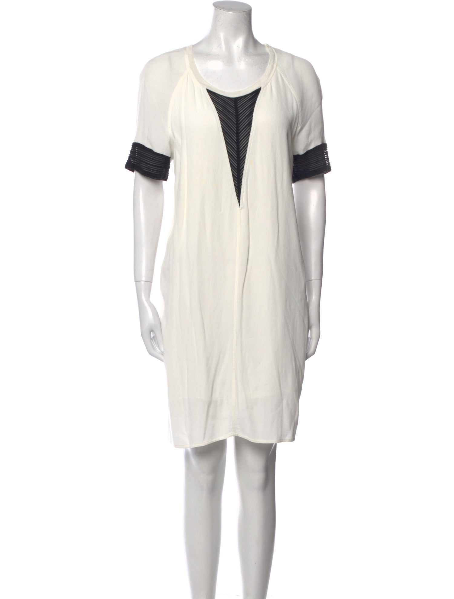 Sandro Scoop Neck Knee-Length Dress