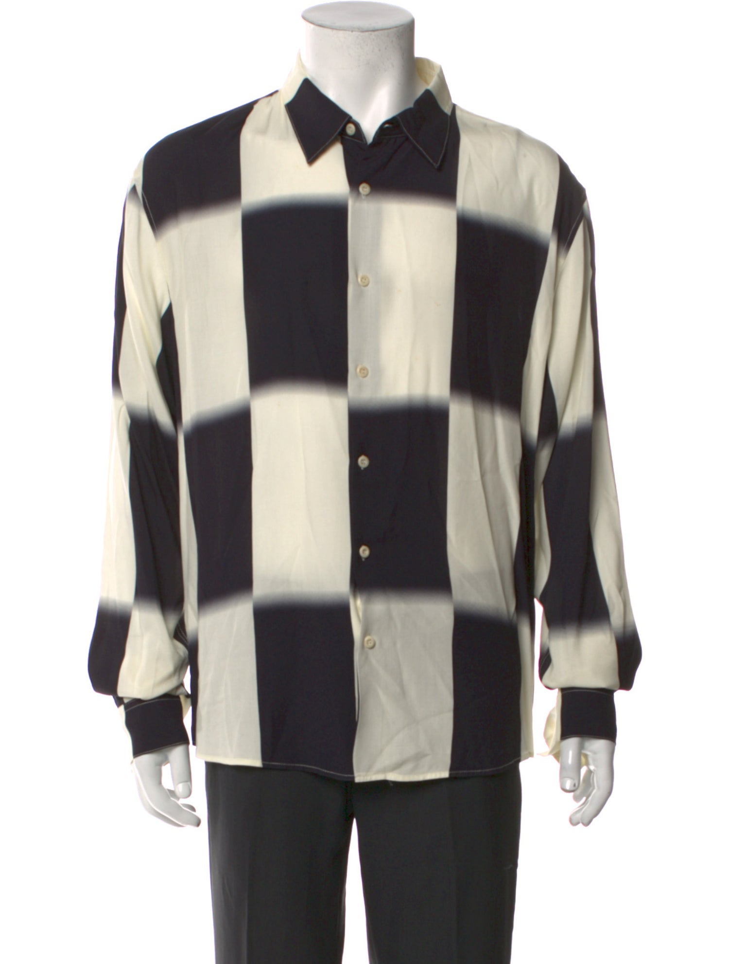 Sandro Plaid Print Long Sleeve Shirt