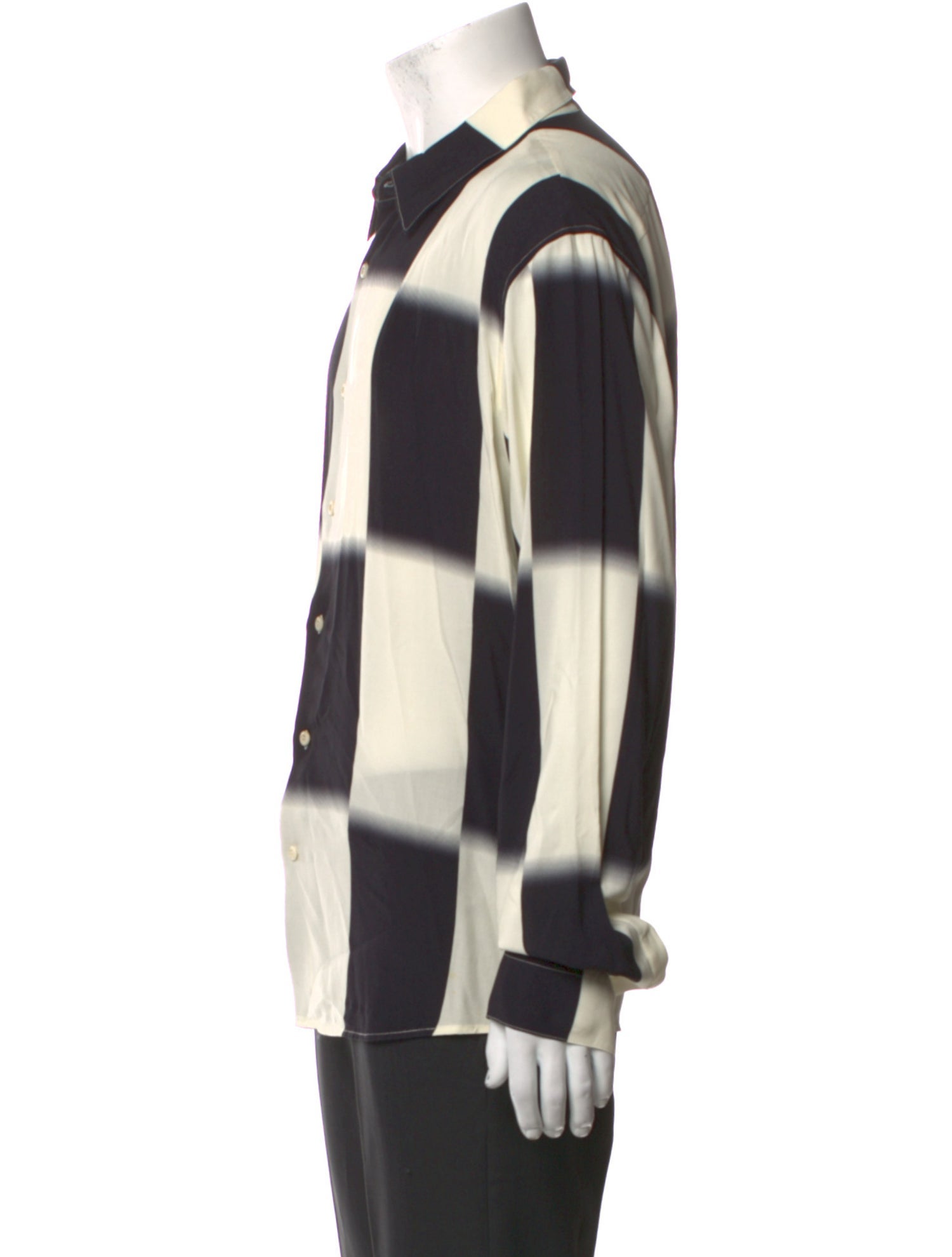 Sandro Plaid Print Long Sleeve Shirt