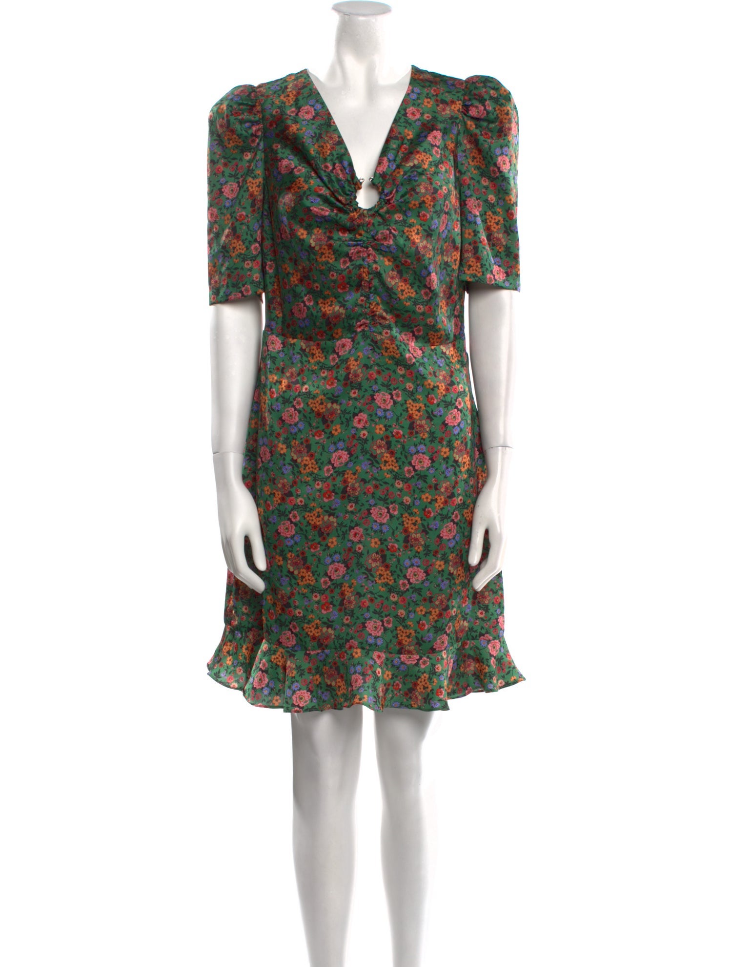 Sandro Floral Print Mini Dress