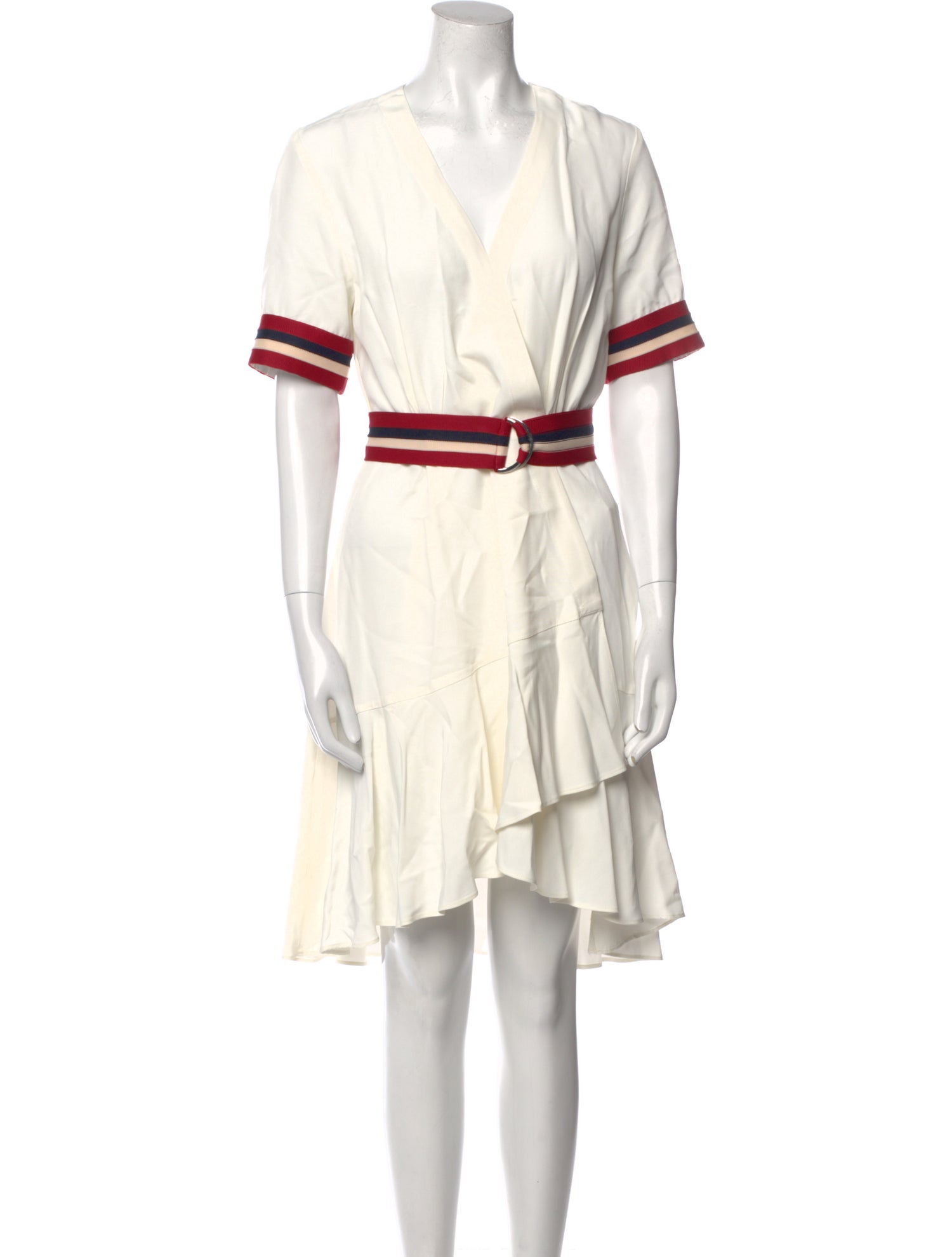 Sandro Striped Knee-Length Dress