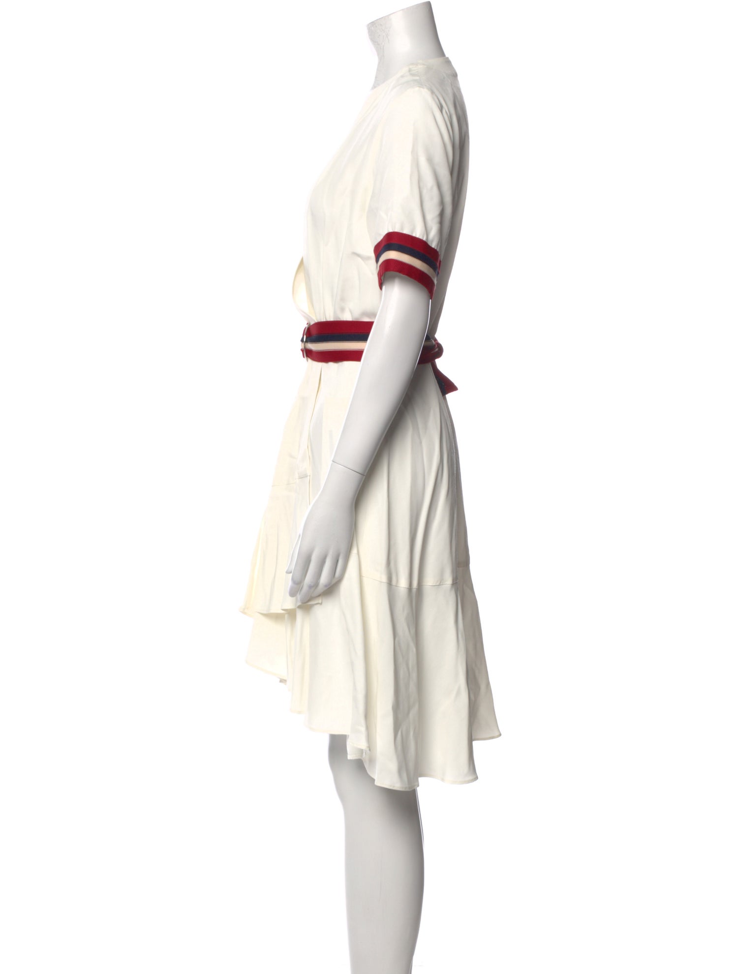 Sandro Striped Knee-Length Dress