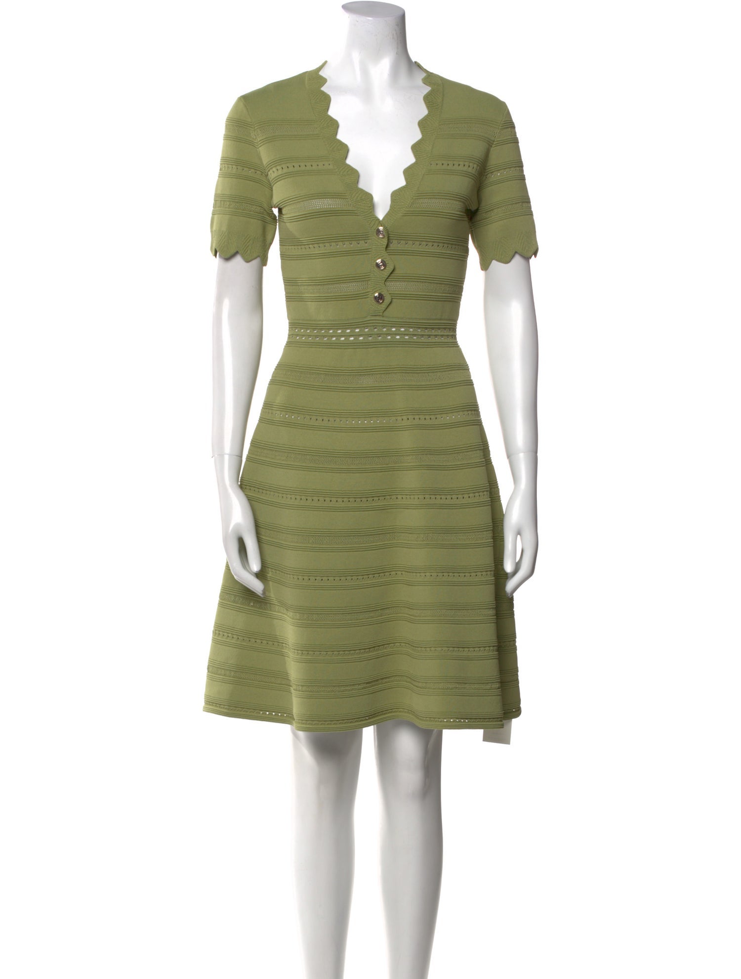 Sandro V-Neck Mini Dress